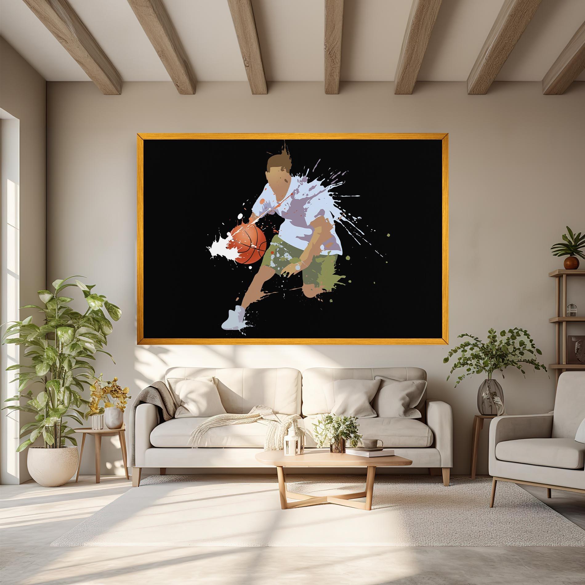 Tablou Canvas Basket Splash mockup 6