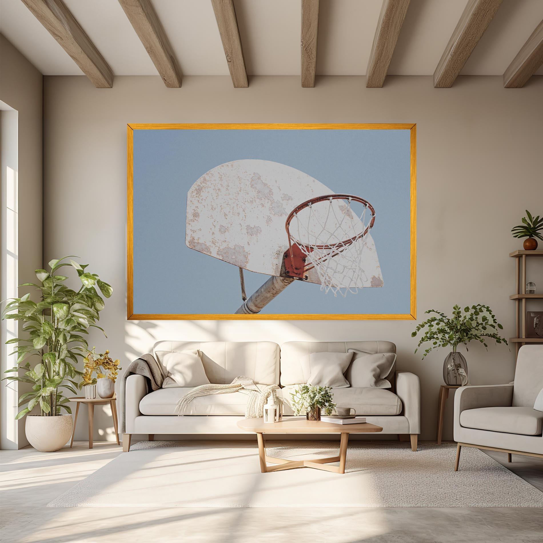 Tablou Canvas Old Basketball Hoop mockup 6