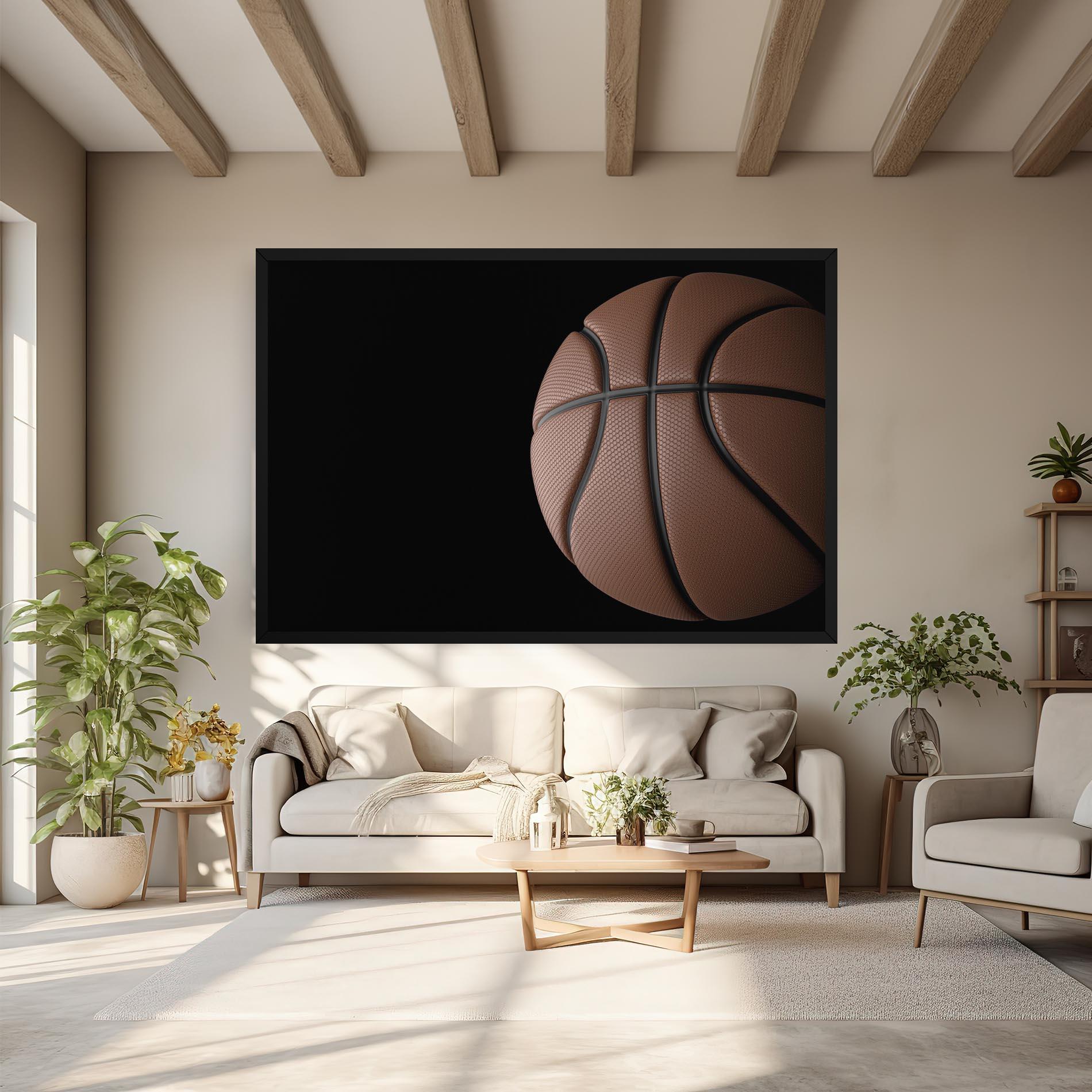 Tablou Canvas 3d Basketball Ball mockup 6