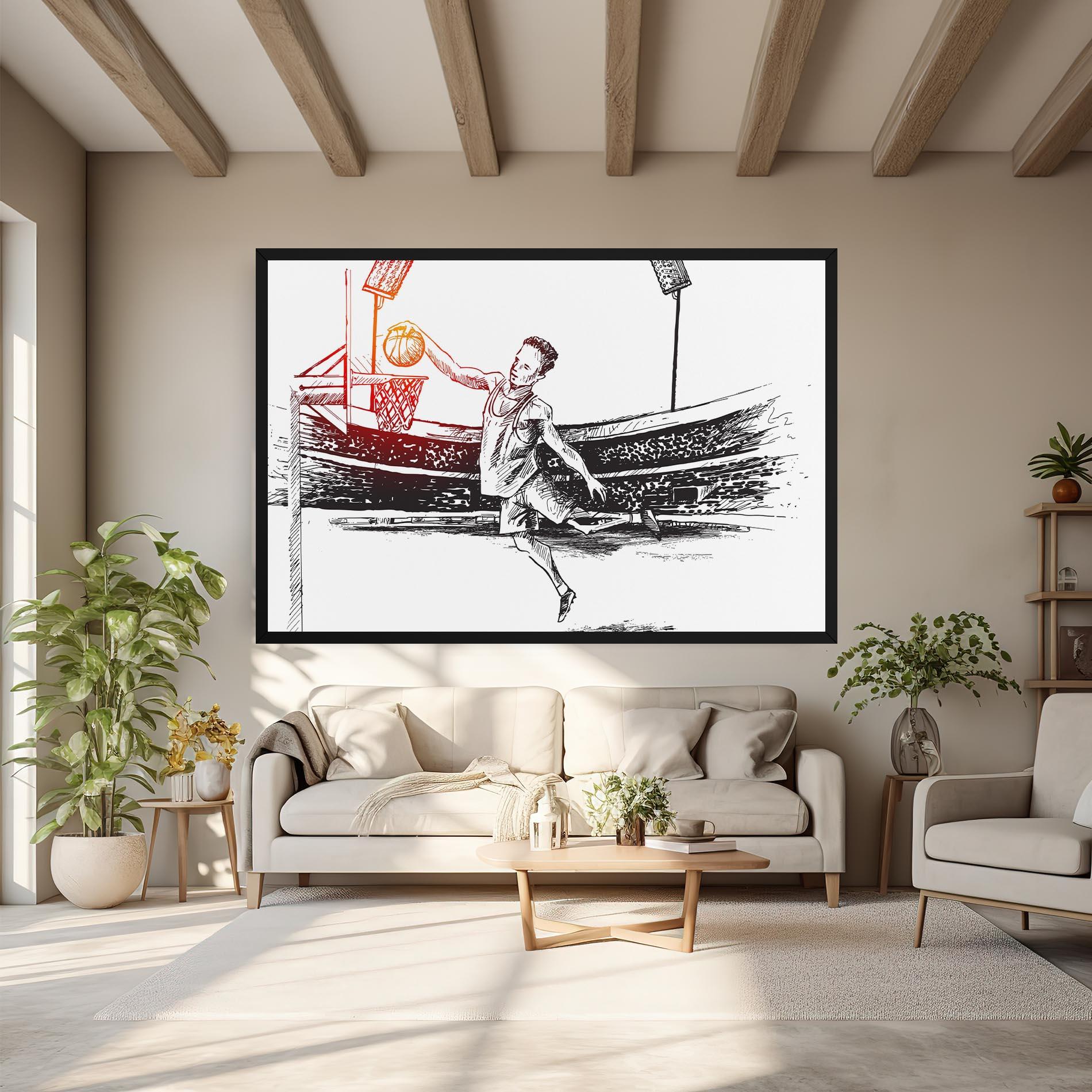 Tablou Canvas Basket Arena mockup 6