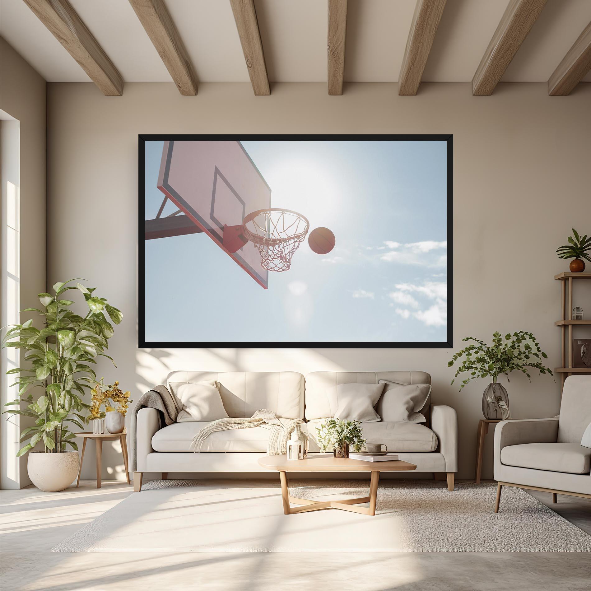 Tablou Canvas Basketball Hoop mockup 6