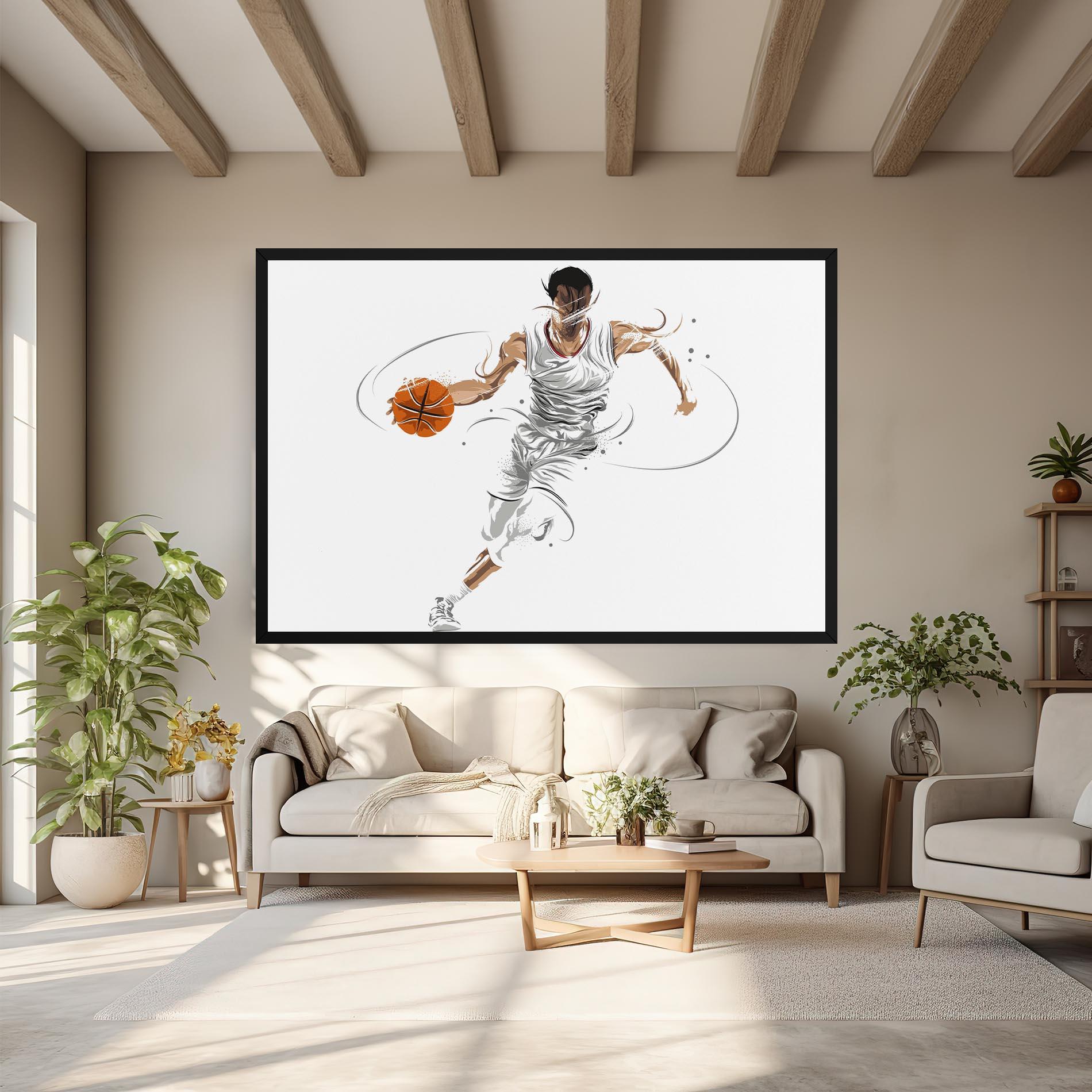 Tablou Canvas Dribbling Basketbal mockup 6
