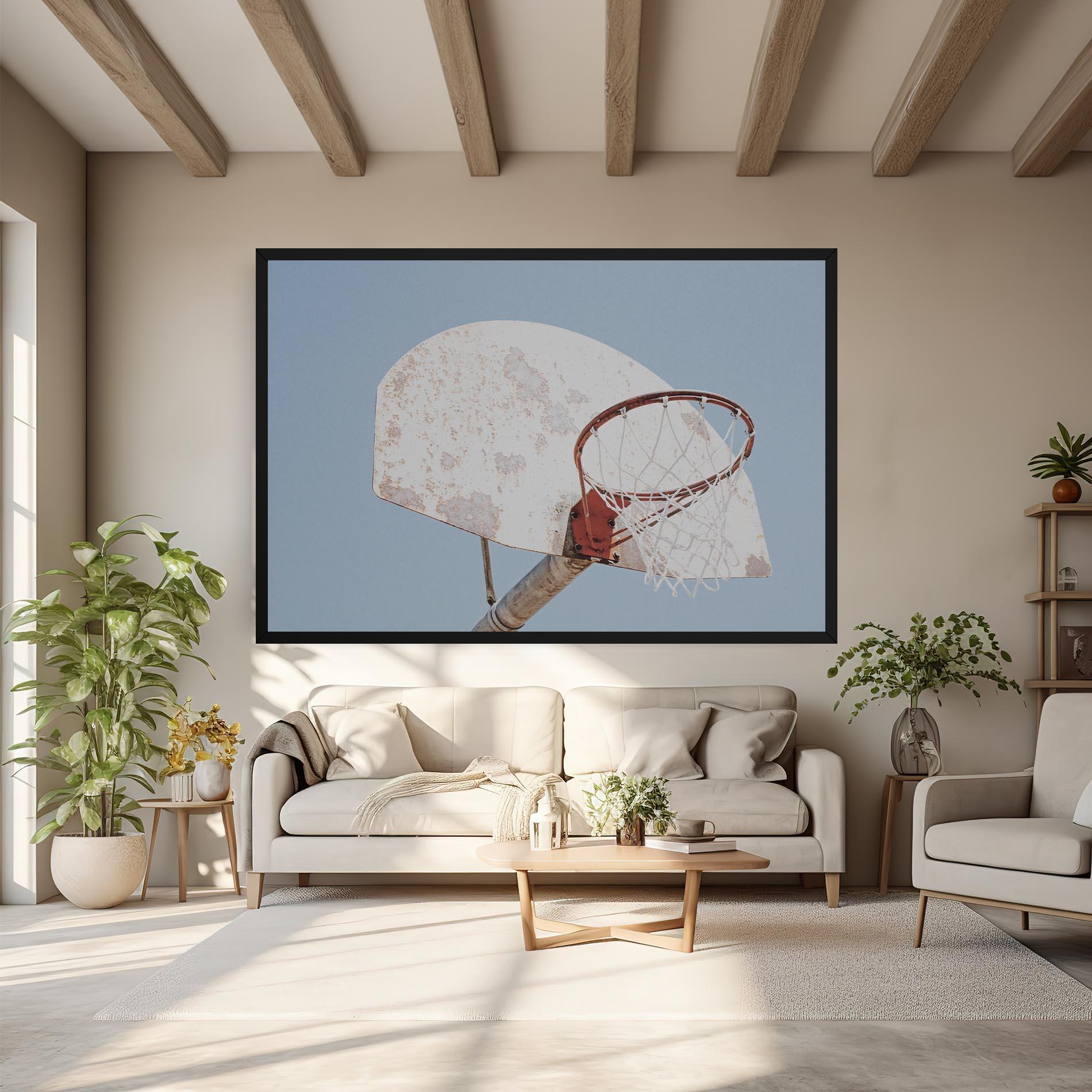 Tablou Canvas Old Basketball Hoop mockup 6