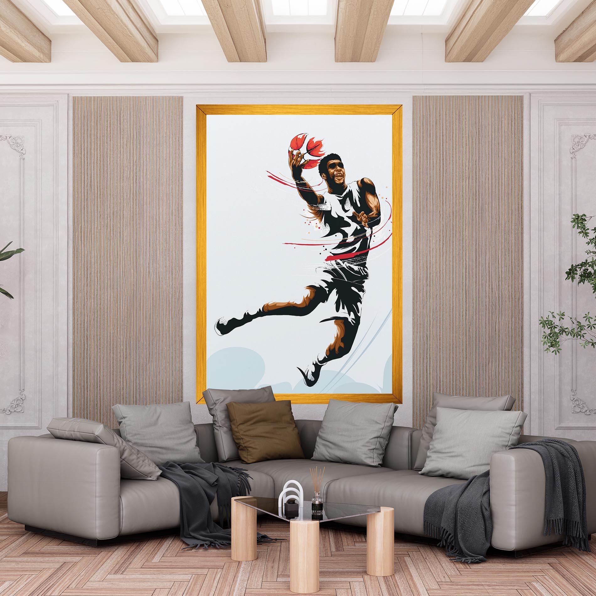 Tablou Canvas Basketball Shot mockup 6