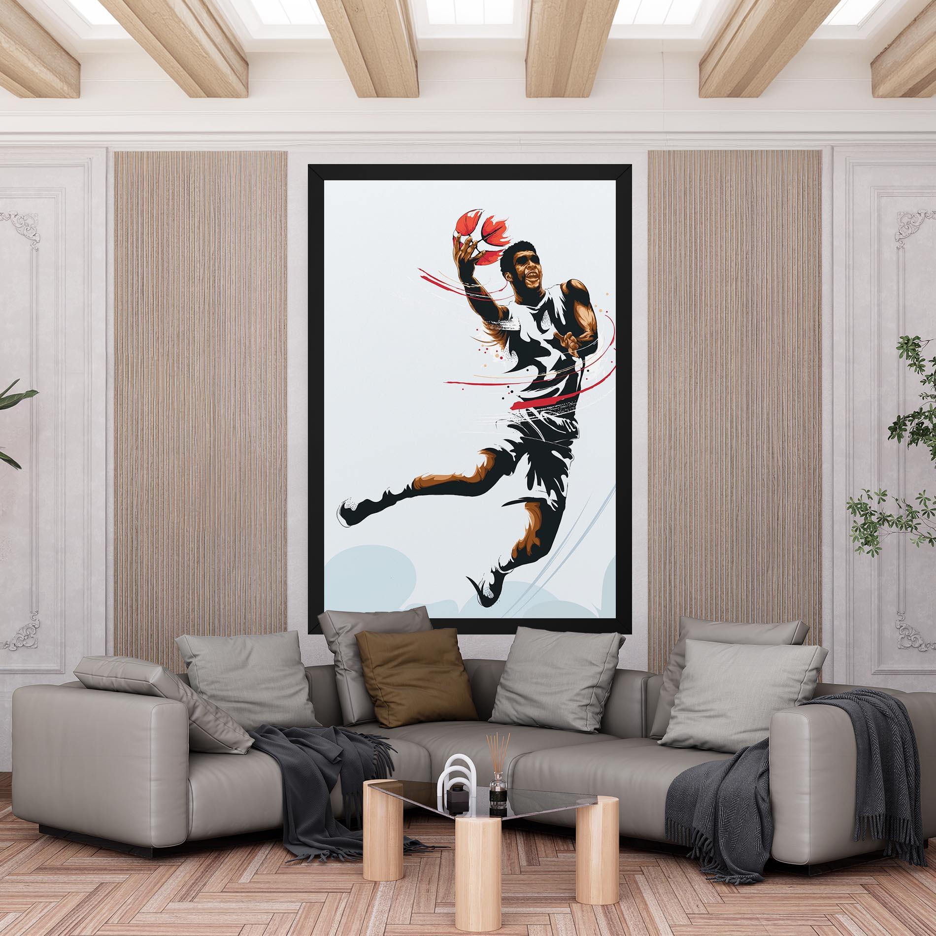 Tablou Canvas Basketball Shot mockup 6