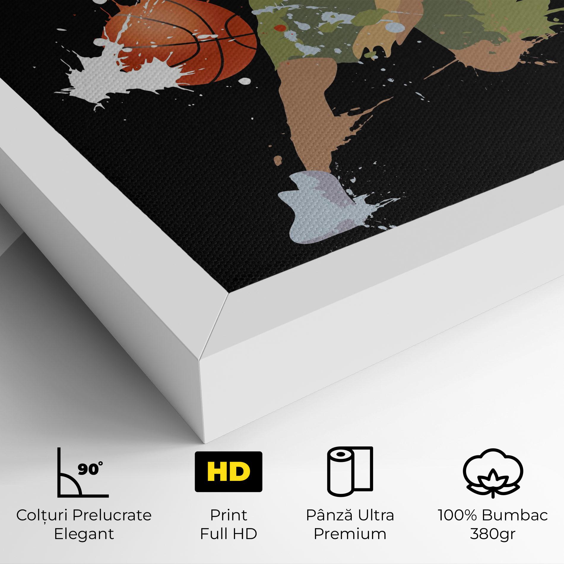 Tablou Canvas Basket Splash mockup 4