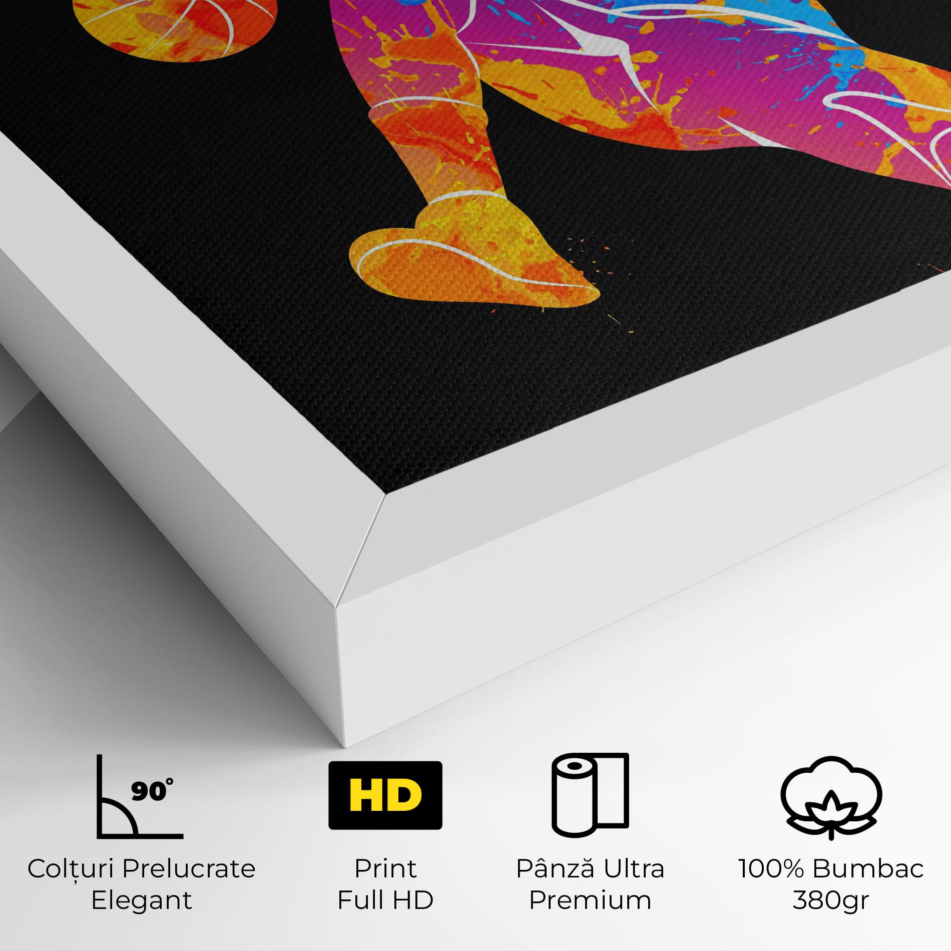 Tablou Canvas Blue Basket Hoop mockup 4