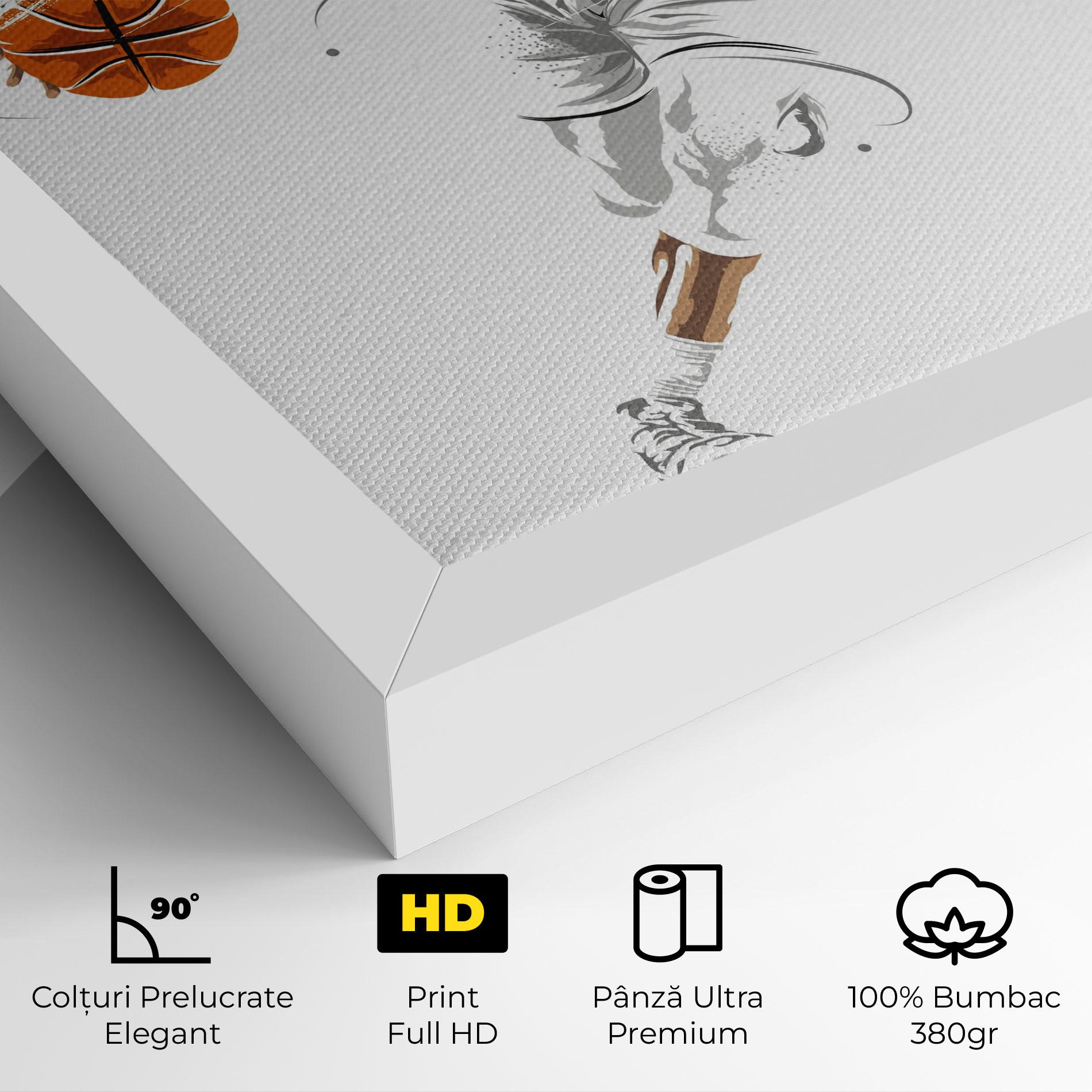 Tablou Canvas Dribbling Basketbal mockup 4