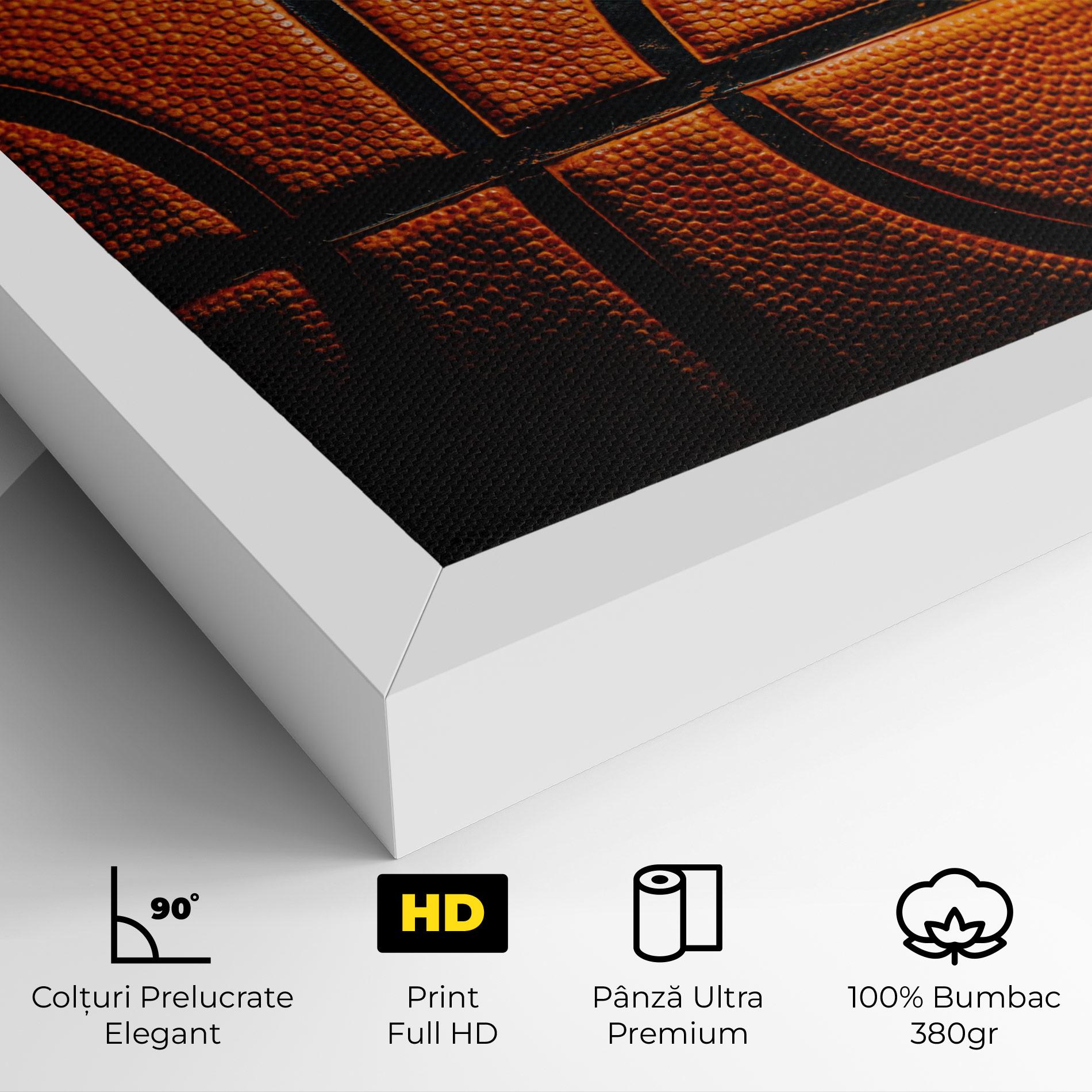 Tablou Canvas Orange Basketball mockup 4