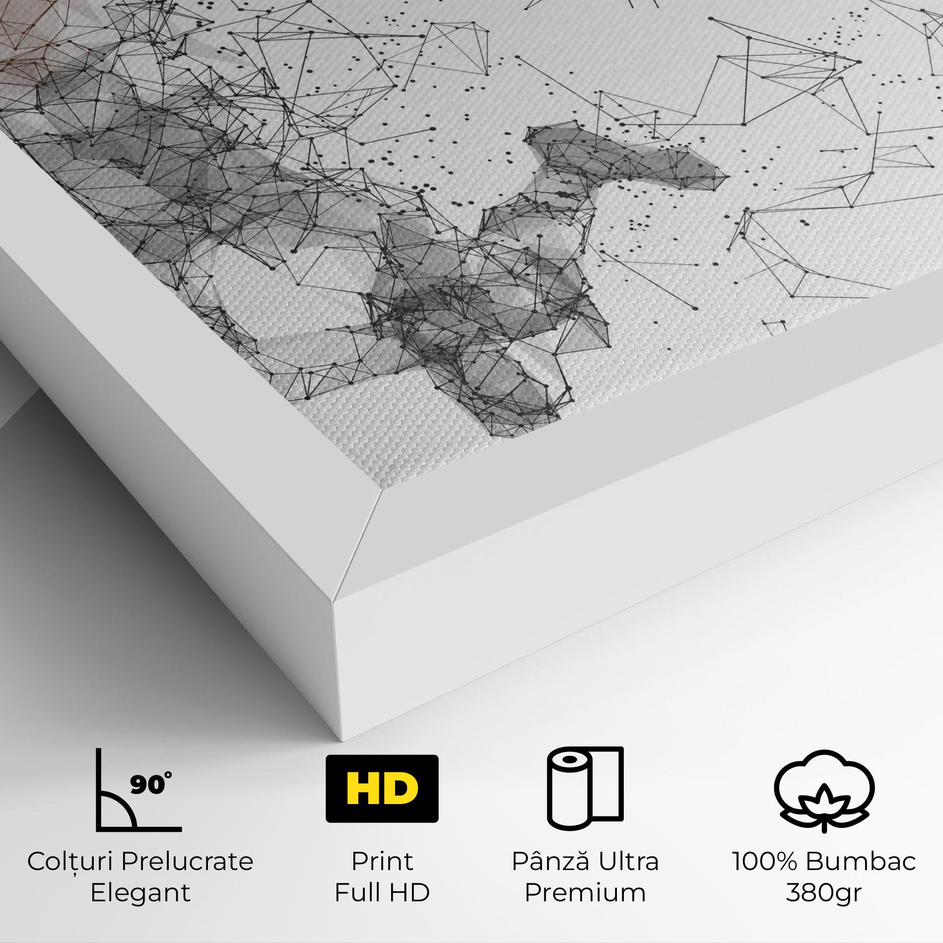 Tablou Canvas Orange Line Basket mockup 4