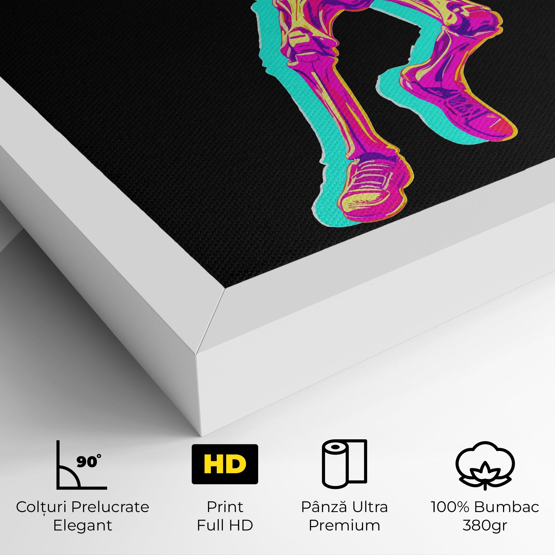 Tablou Canvas Skeleton Basketball mockup 4