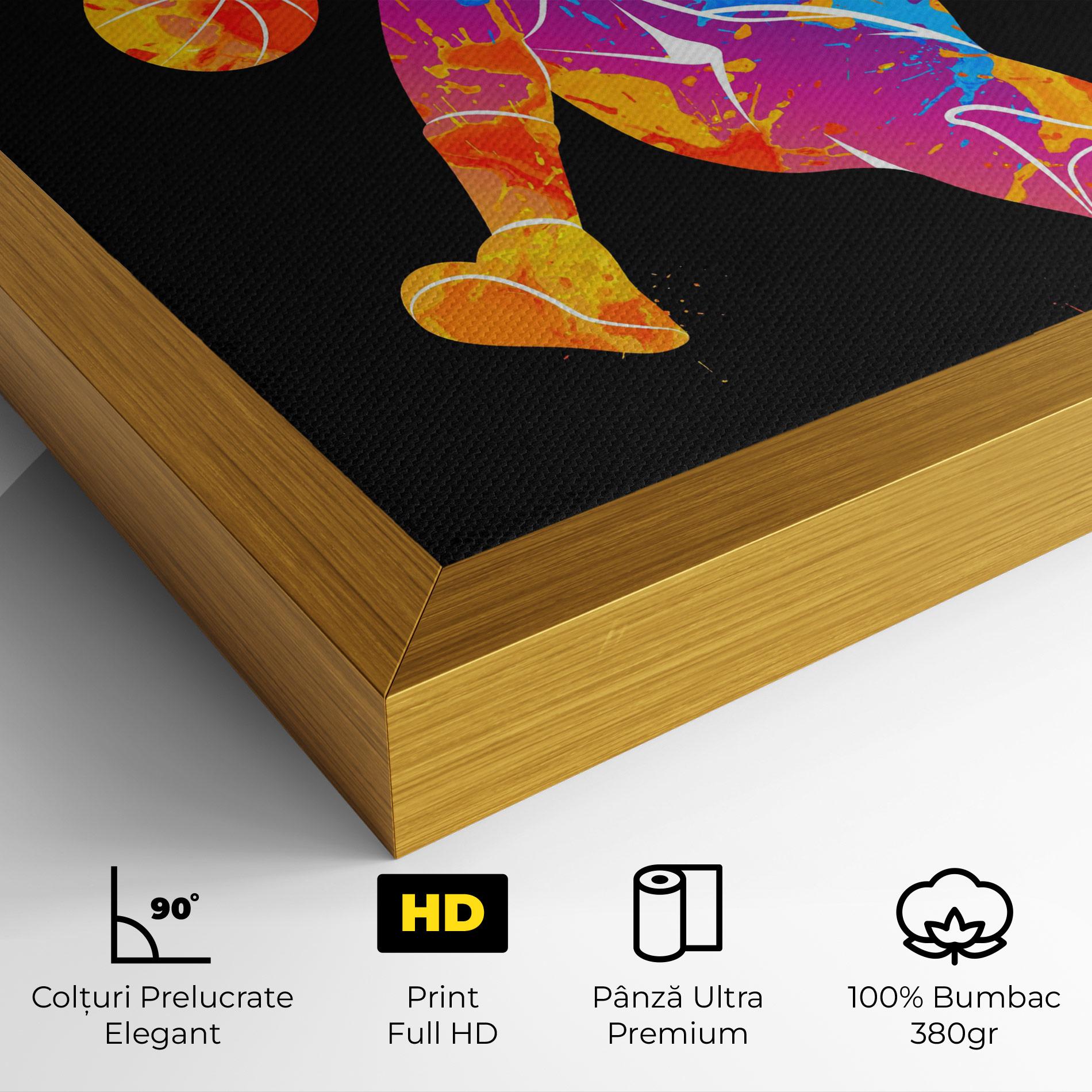 Tablou Canvas Blue Basket Hoop mockup 4