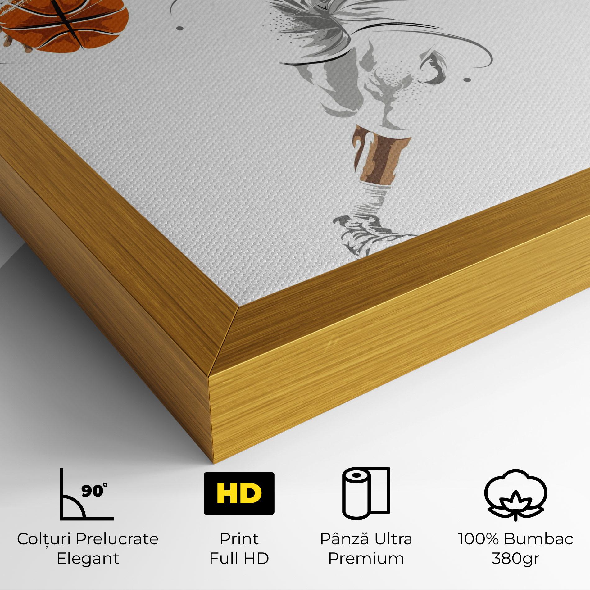 Tablou Canvas Dribbling Basketbal mockup 4