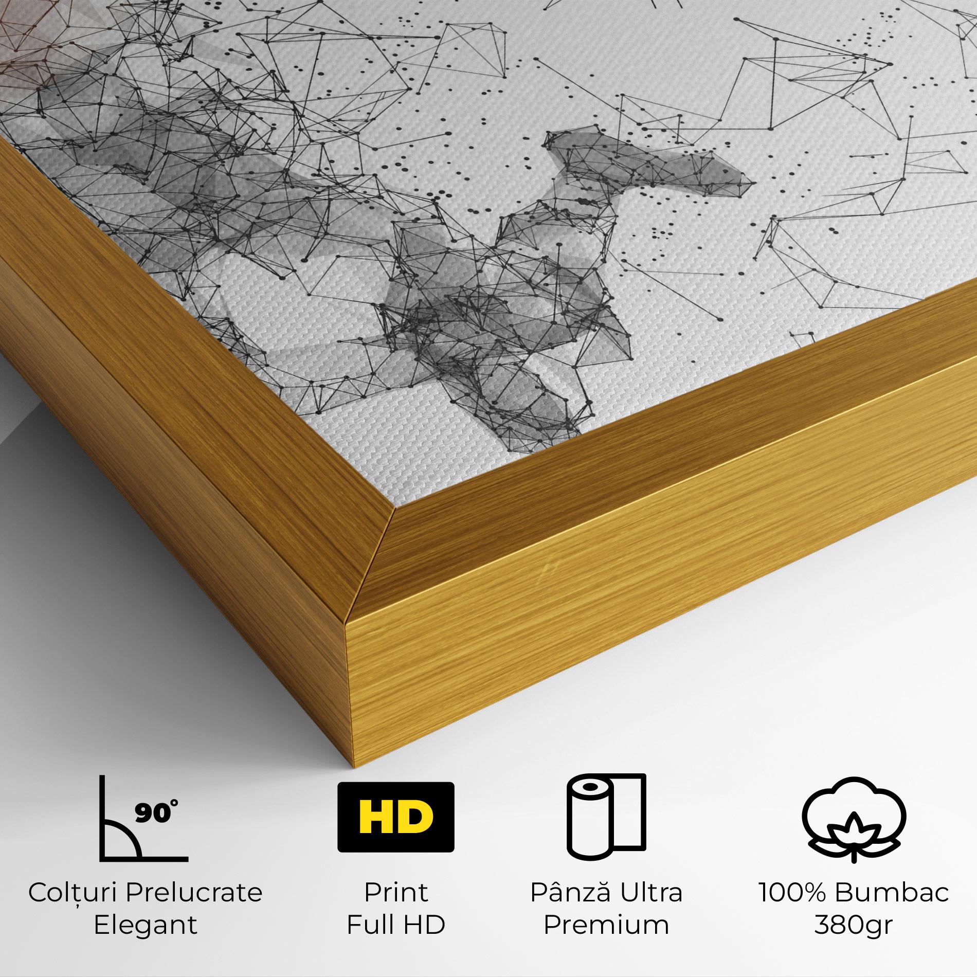 Tablou Canvas Orange Line Basket mockup 4