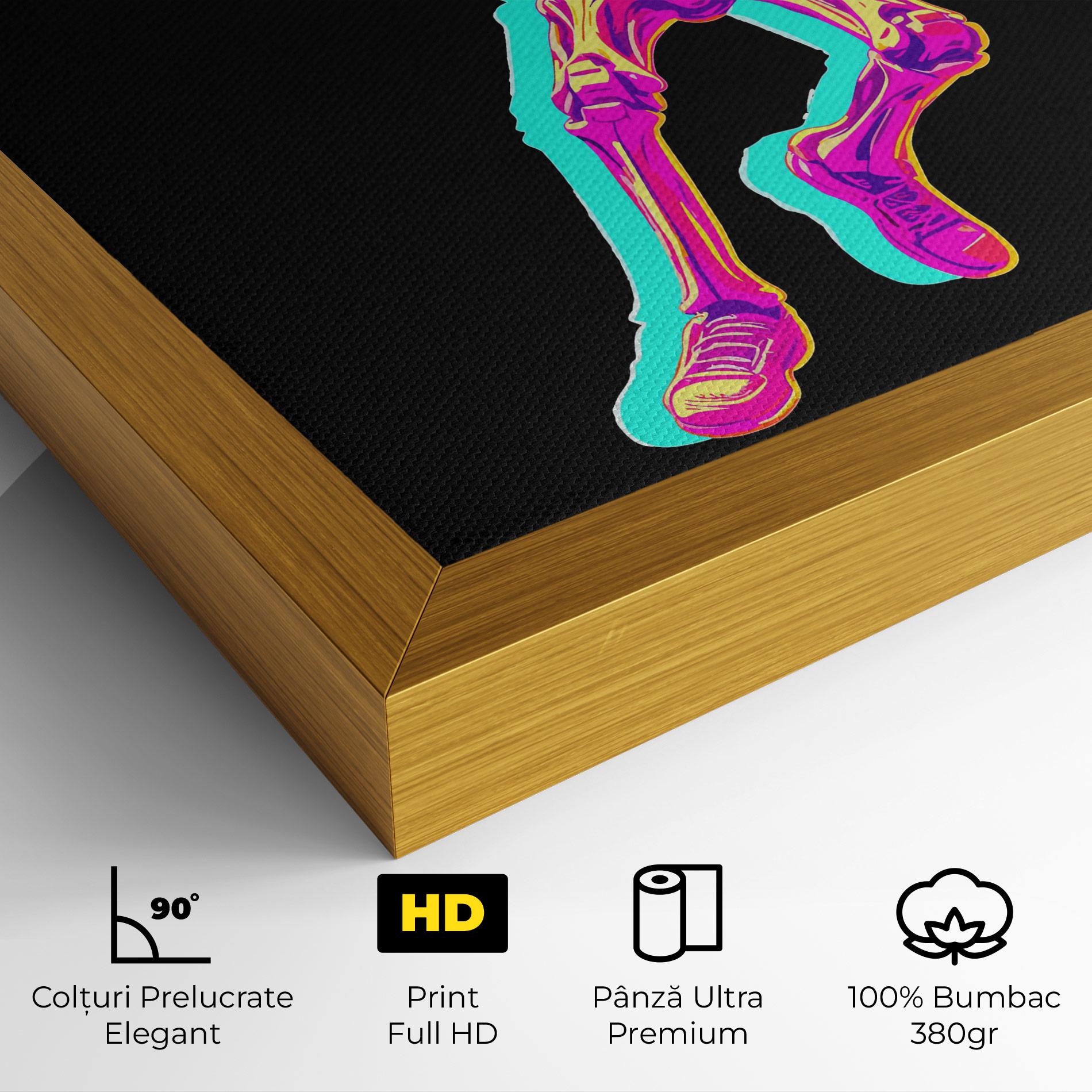 Tablou Canvas Skeleton Basketball mockup 4