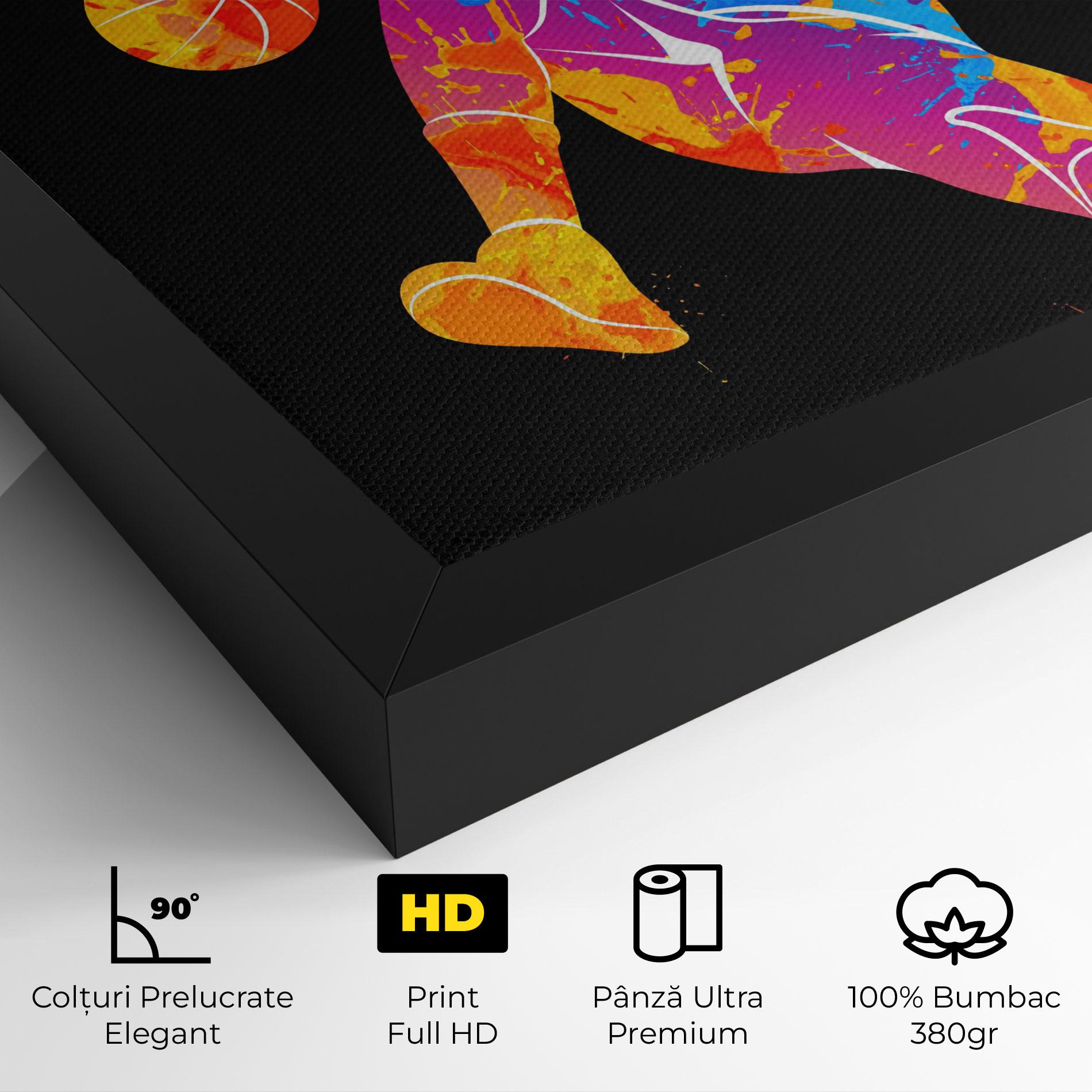 Tablou Canvas Blue Basket Hoop mockup 4