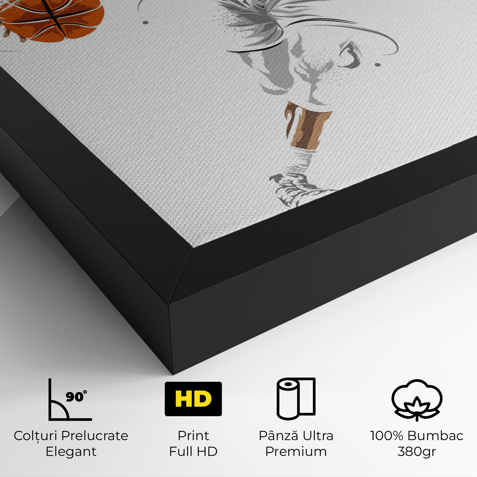 Tablou Canvas Dribbling Basketbal mockup 4
