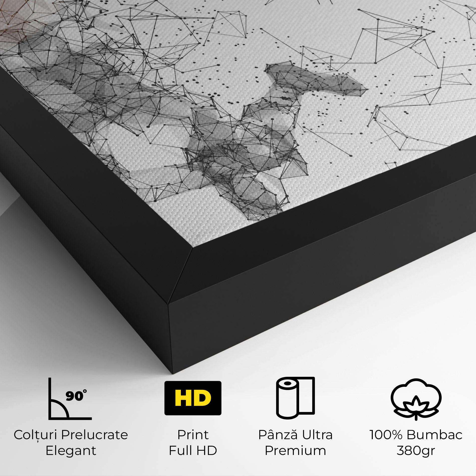 Tablou Canvas Orange Line Basket mockup 4