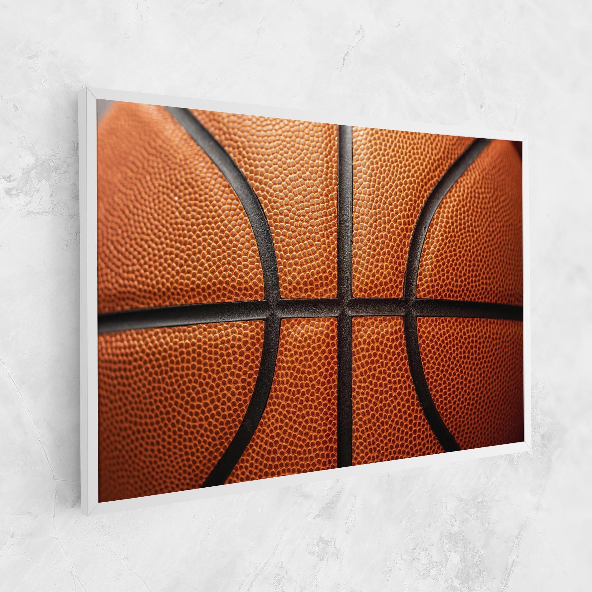 Tablou Canvas Close Up Leather Basketball mockup 1