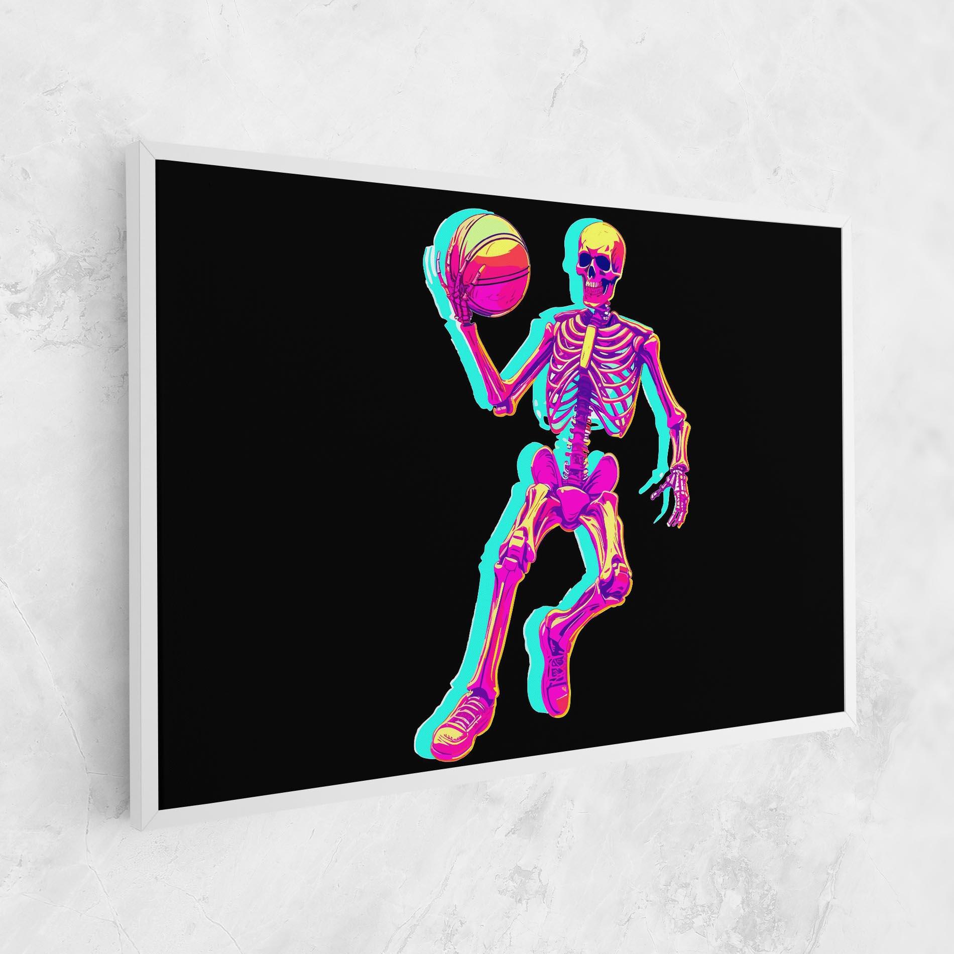 Tablou Canvas Skeleton Basketball mockup 1