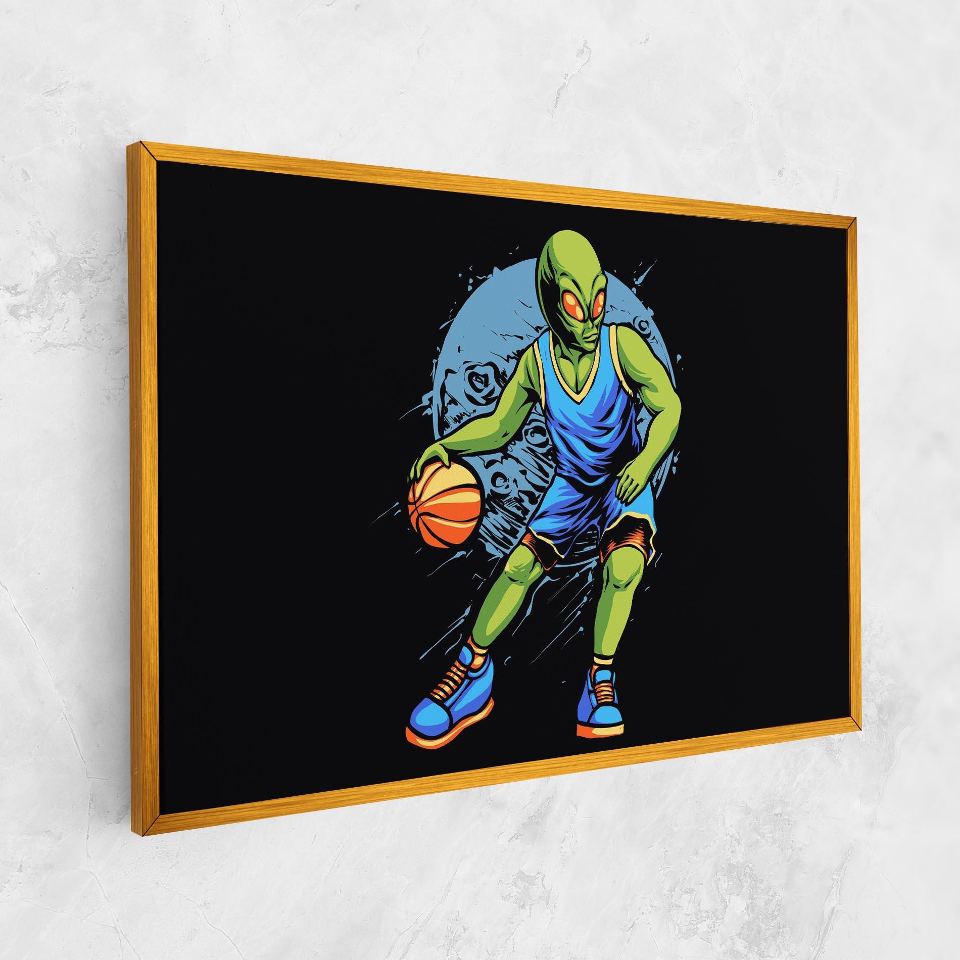 Tablou Canvas Alien Basketball mockup 1