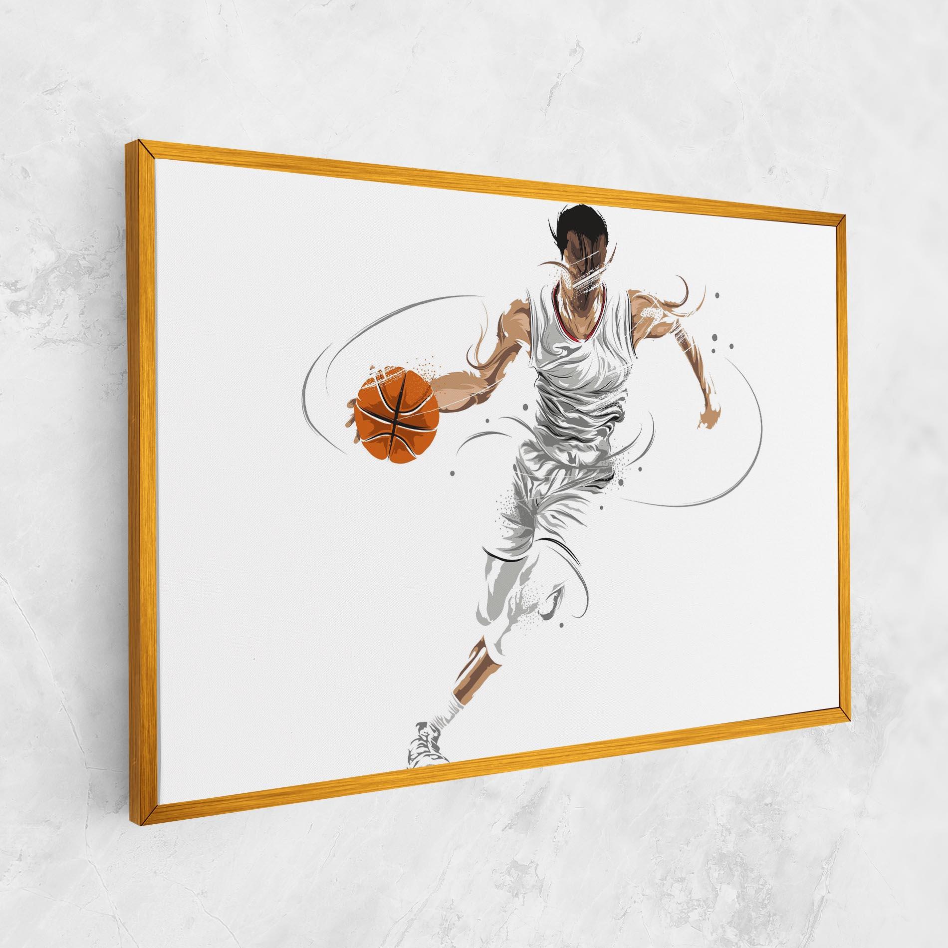 Tablou Canvas Dribbling Basketbal mockup 1
