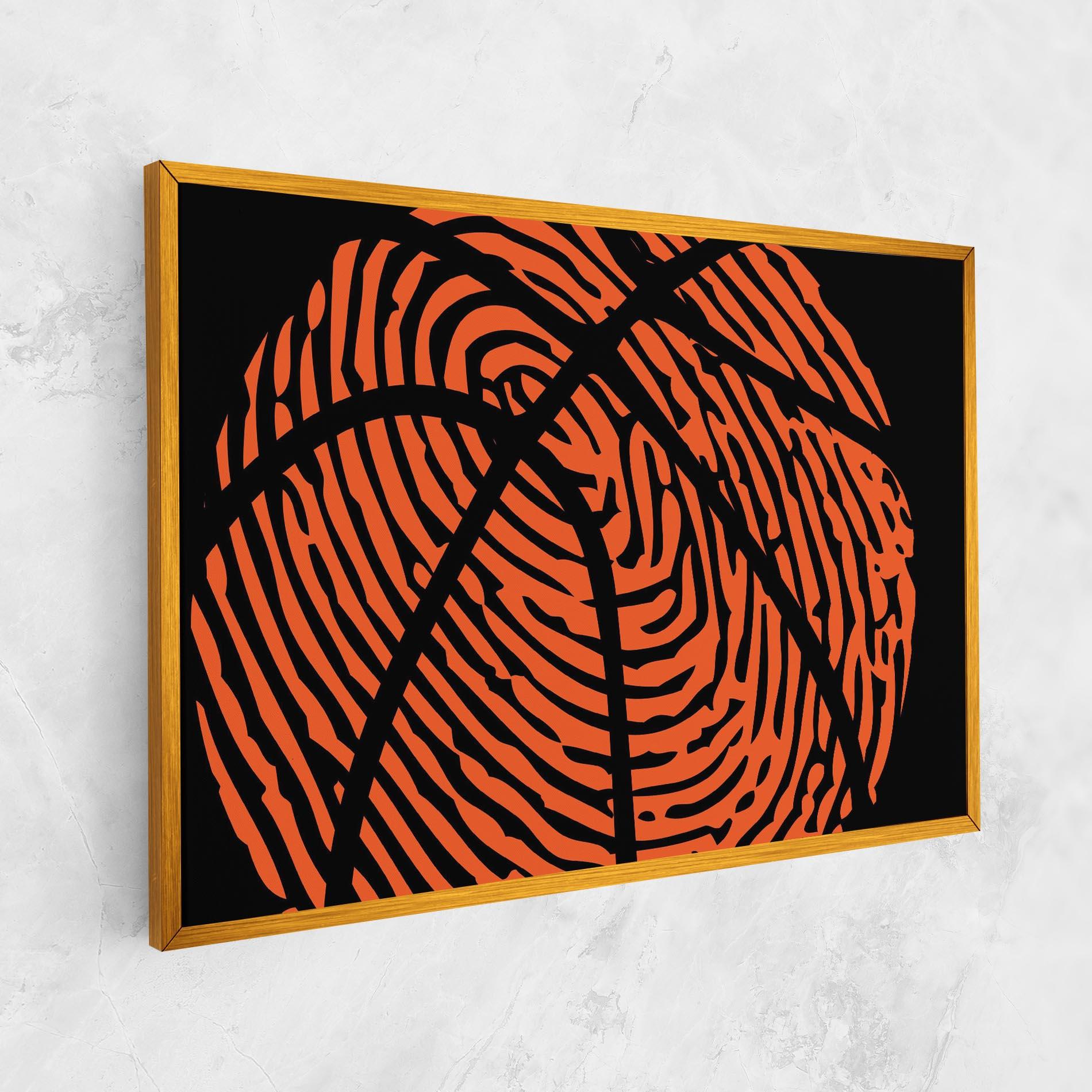 Tablou Canvas Fingerprint Basketball mockup 1