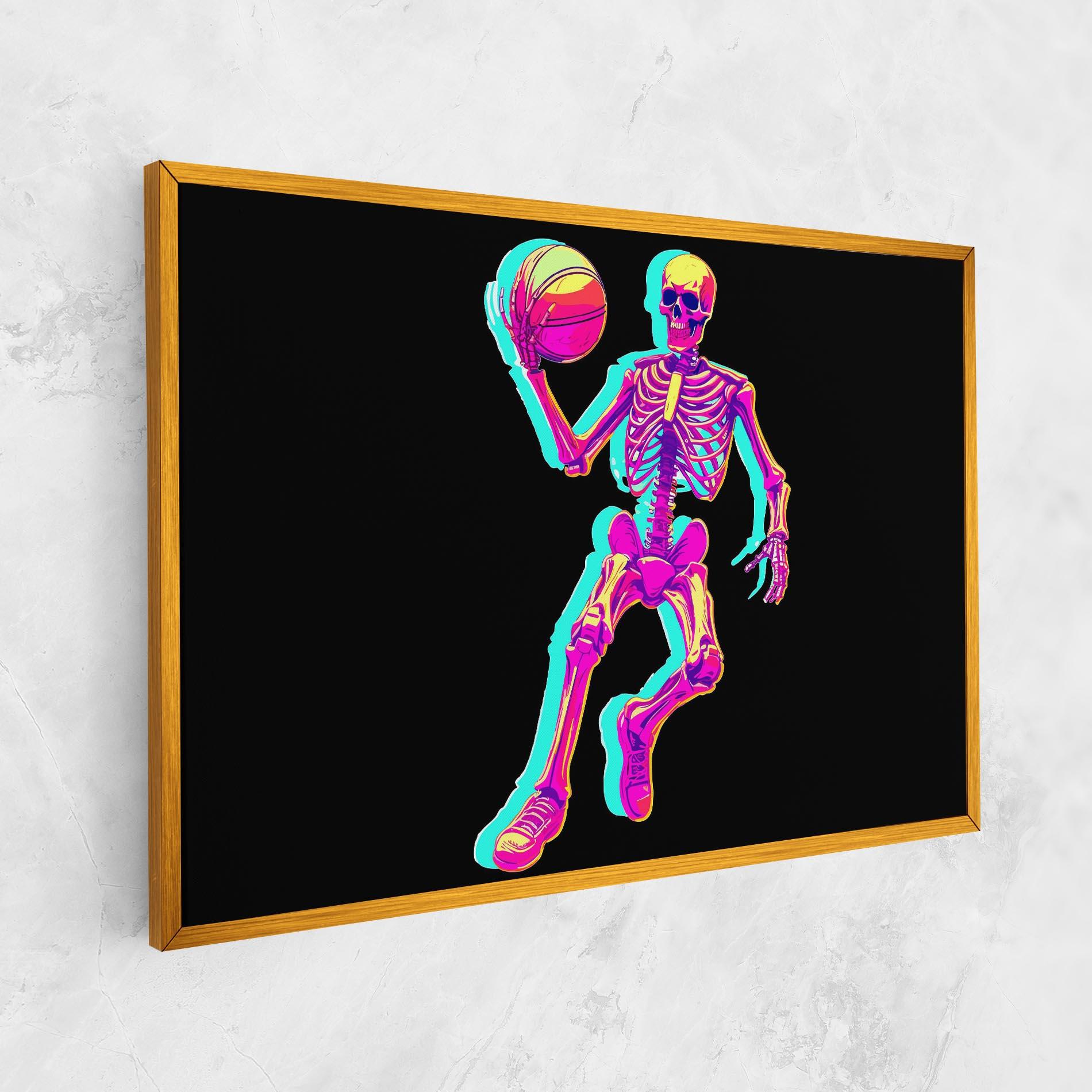 Tablou Canvas Skeleton Basketball mockup 1