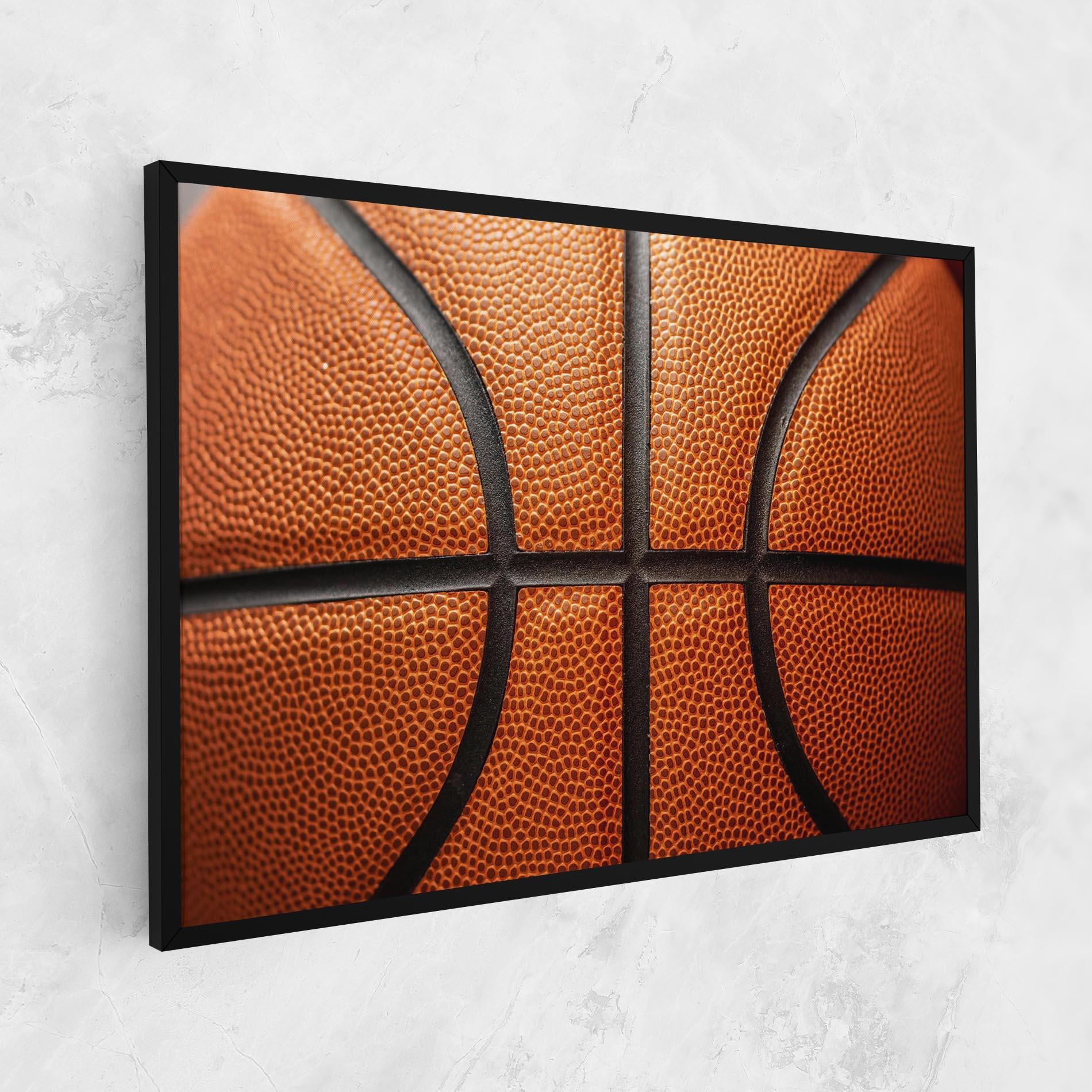 Tablou Canvas Close Up Leather Basketball mockup 1
