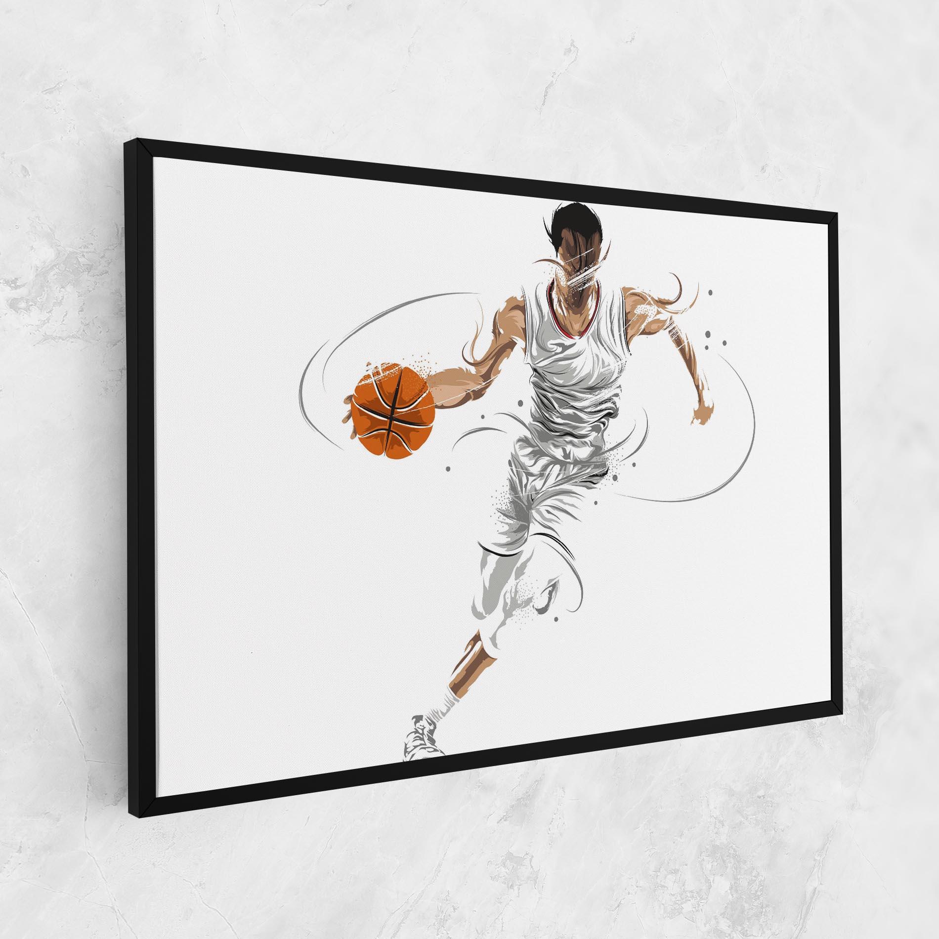 Tablou Canvas Dribbling Basketbal mockup 1
