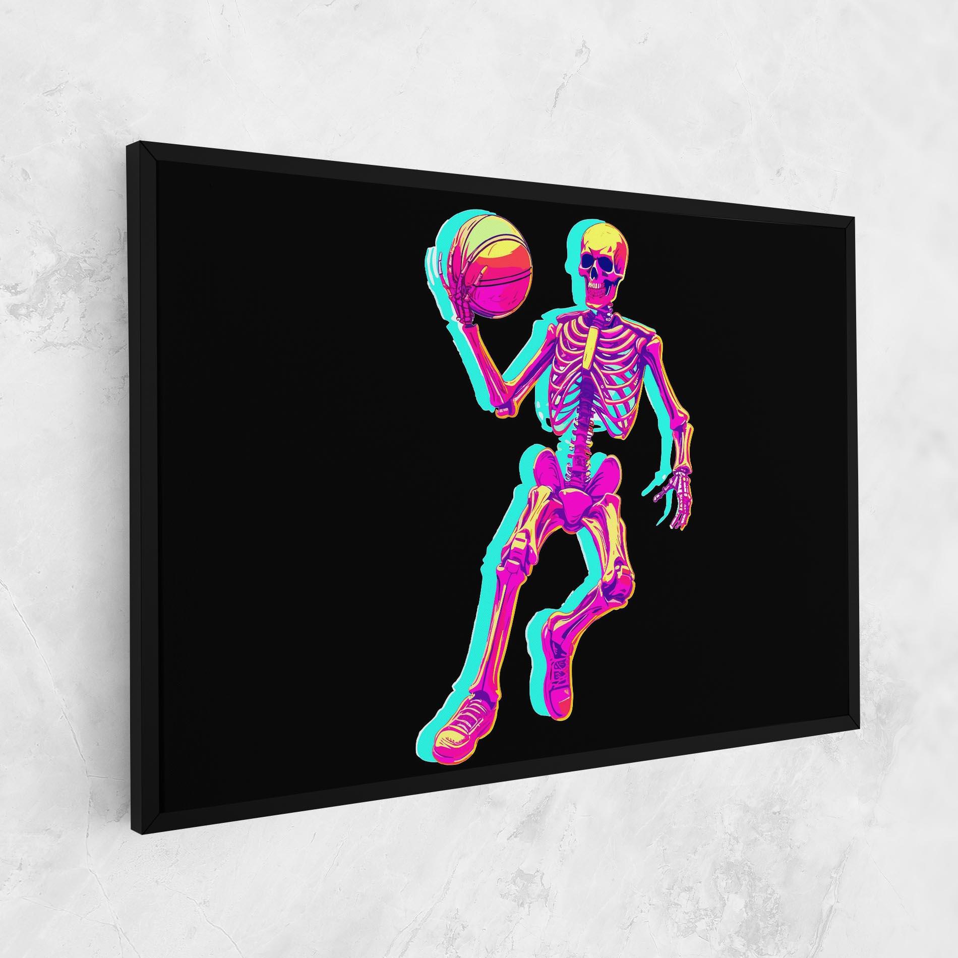 Tablou Canvas Skeleton Basketball mockup 1