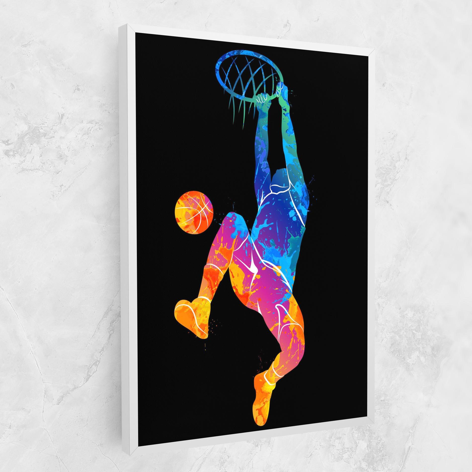 Tablou Canvas Blue Basket Hoop mockup 1