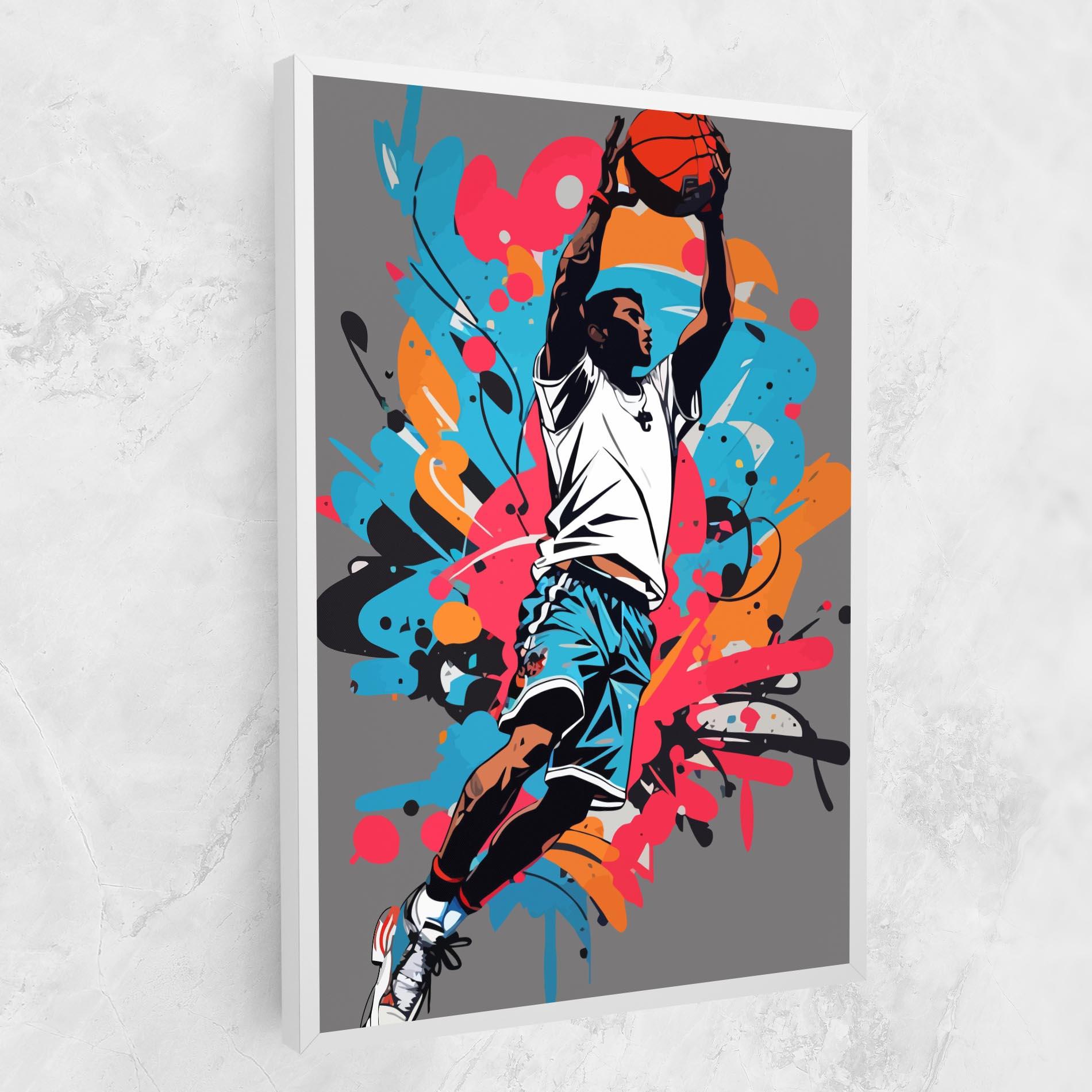 Tablou Canvas Blue Red Basket mockup 1