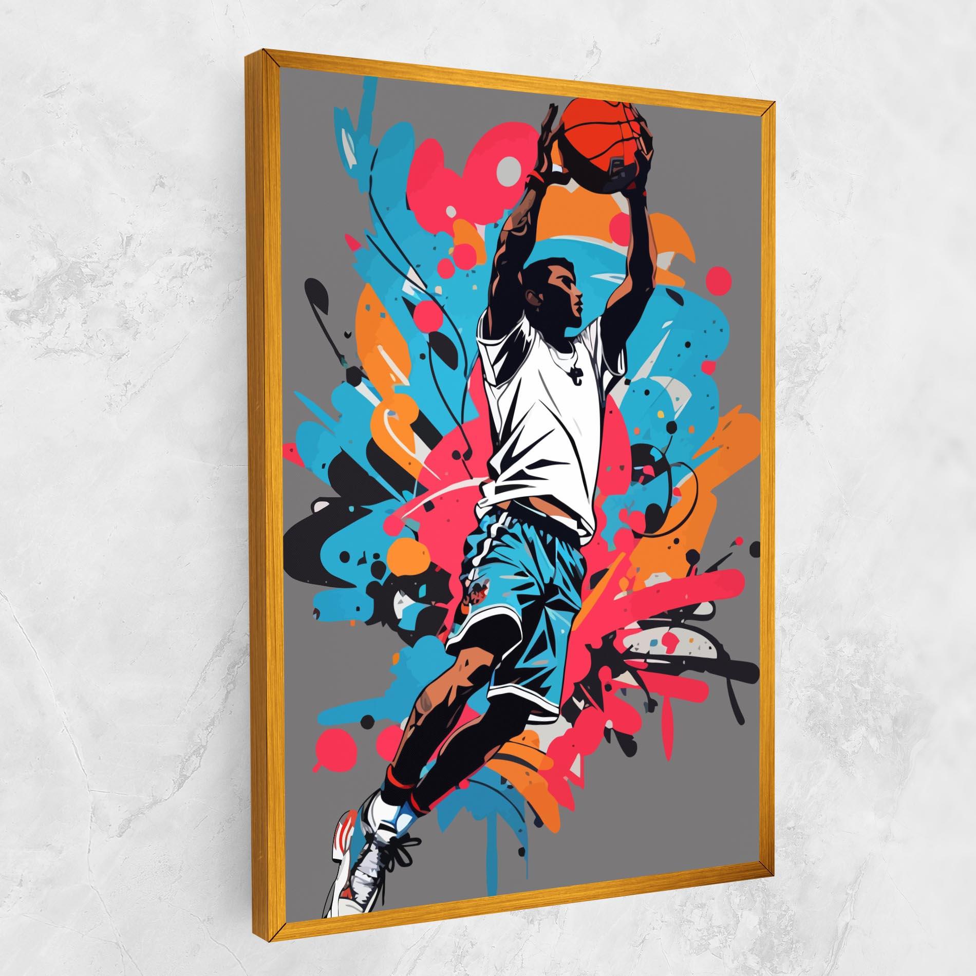 Tablou Canvas Blue Red Basket mockup 1