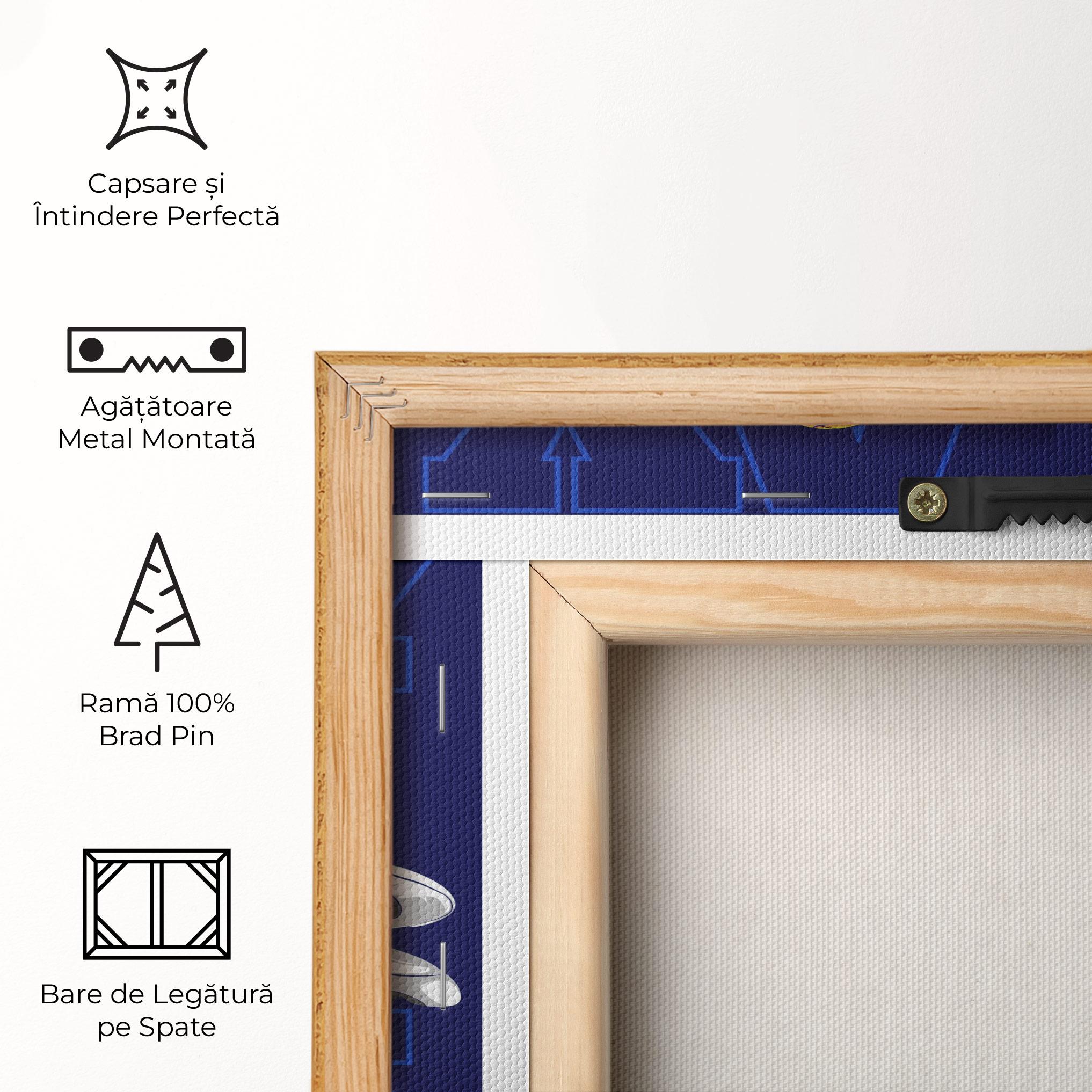 Tablou Canvas Basketball Blue mockup 5