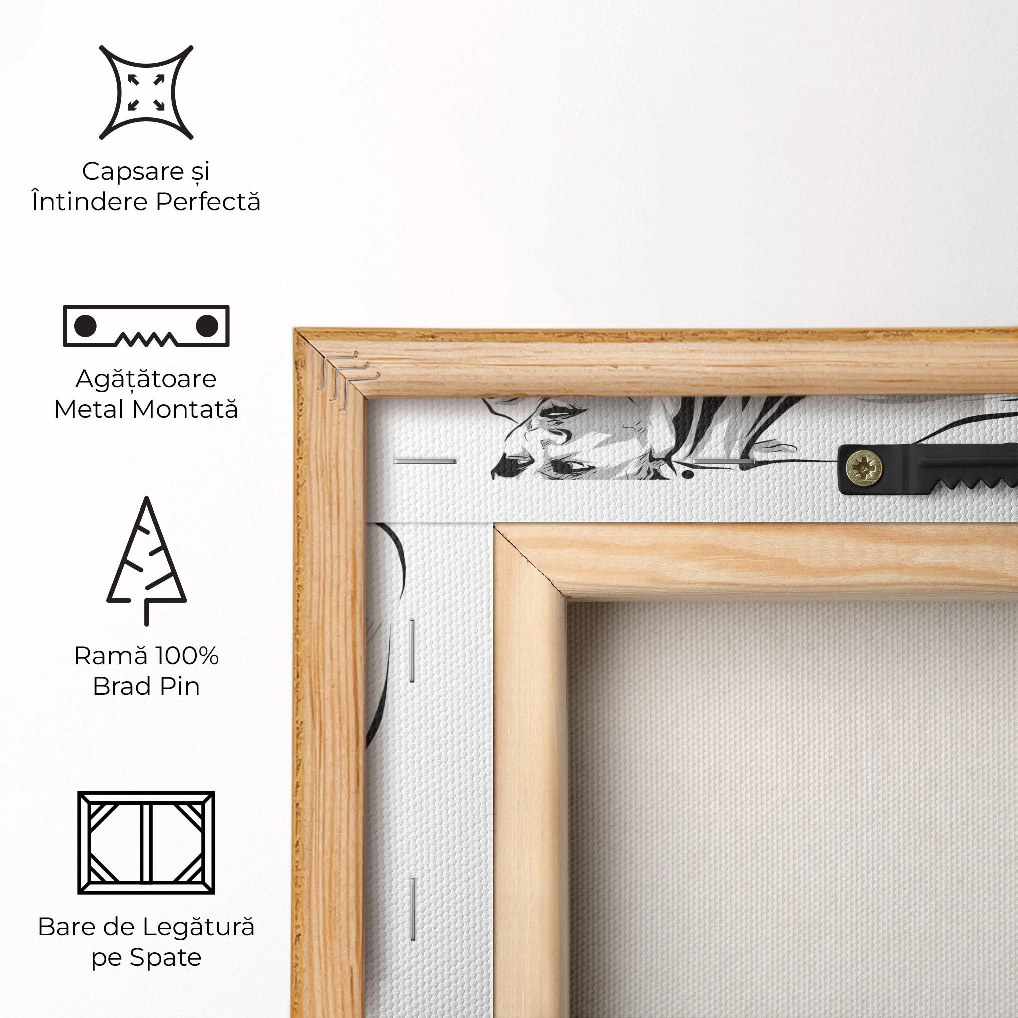 Tablou Canvas Basketball Player Line mockup 5