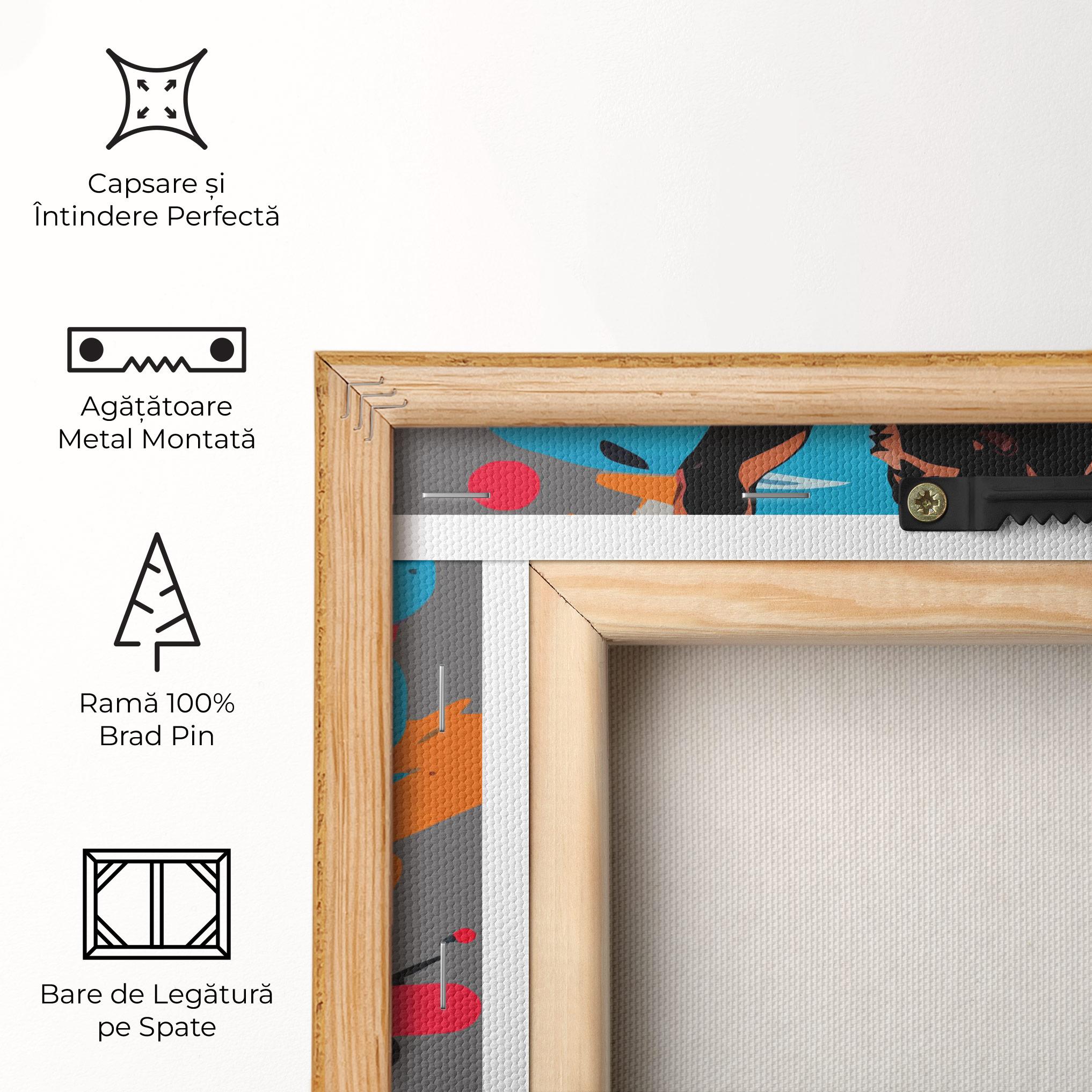 Tablou Canvas Blue Red Basket mockup 5