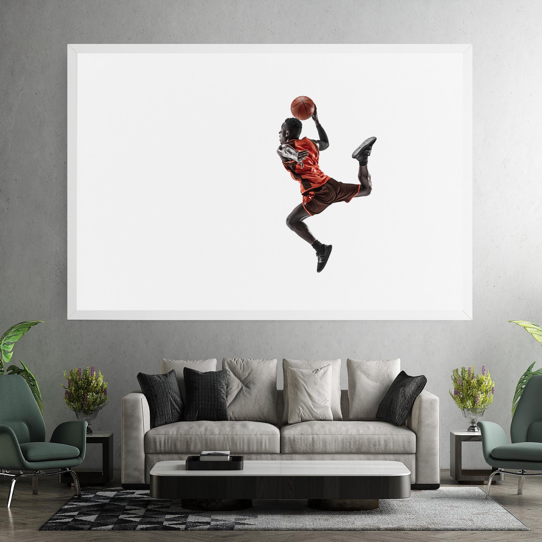 Tablou Canvas Basketball Player Flying mockup 7