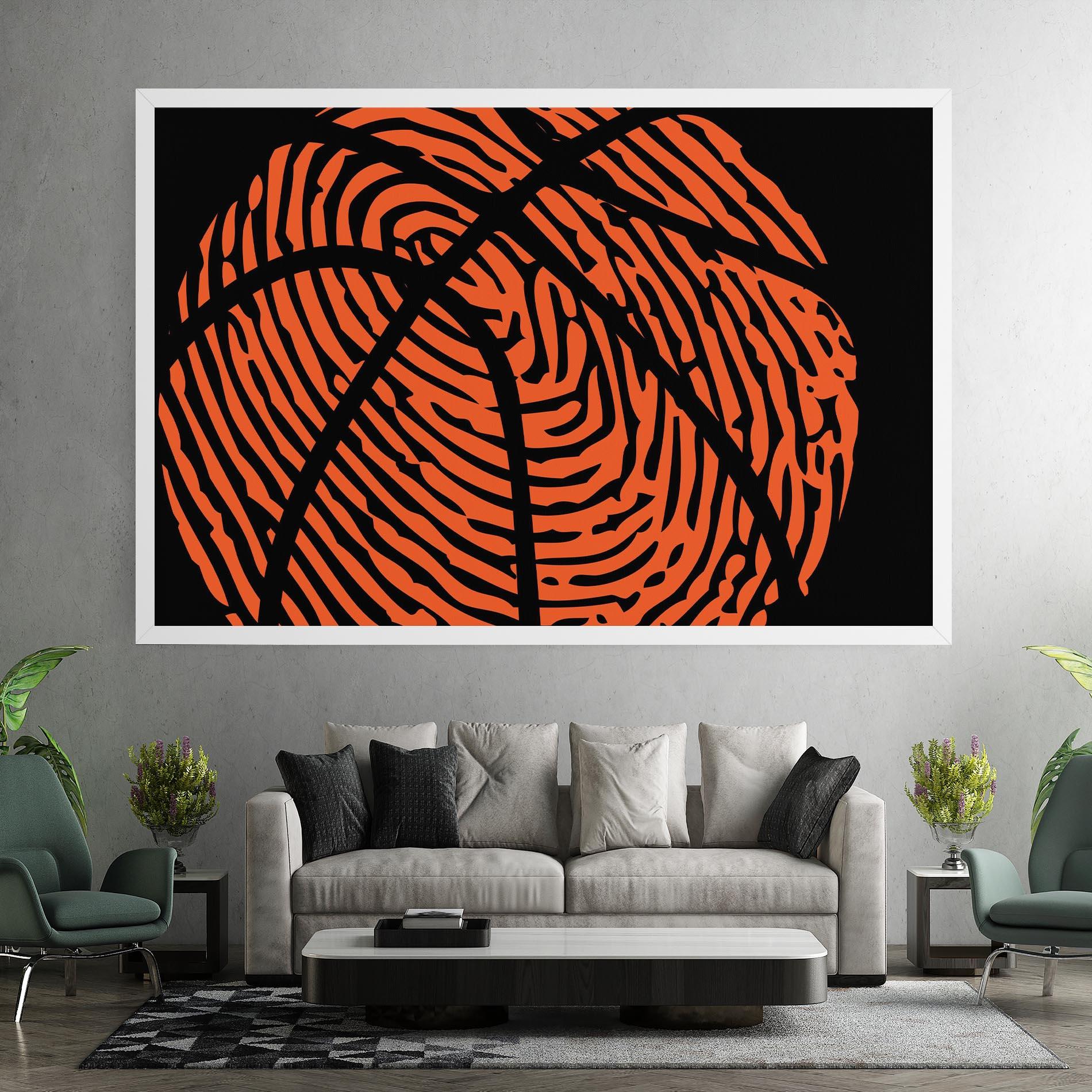 Tablou Canvas Fingerprint Basketball mockup 7