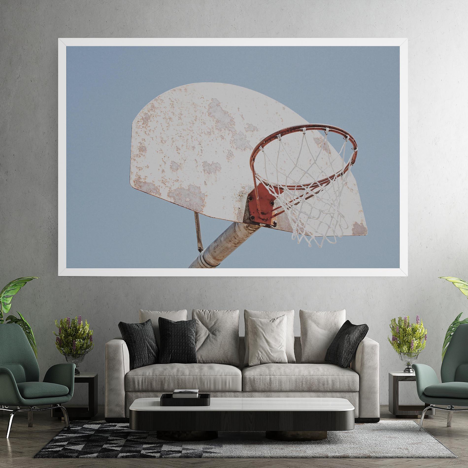 Tablou Canvas Old Basketball Hoop mockup 7
