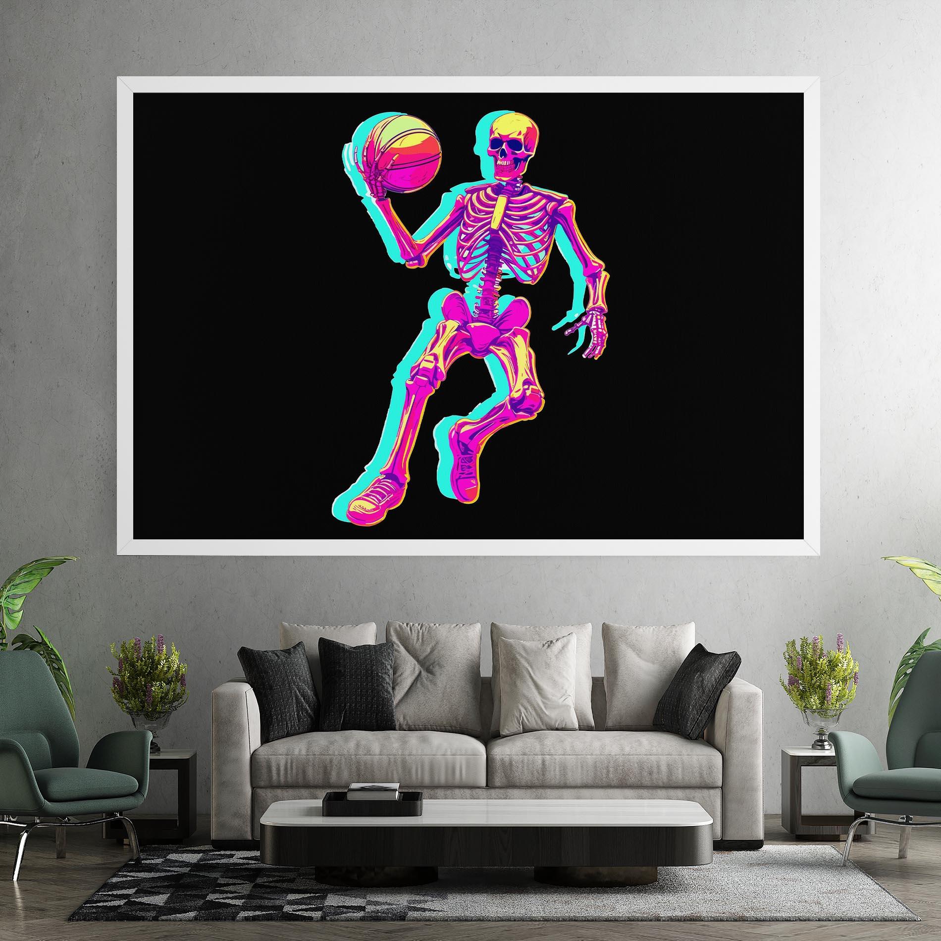 Tablou Canvas Skeleton Basketball mockup 7
