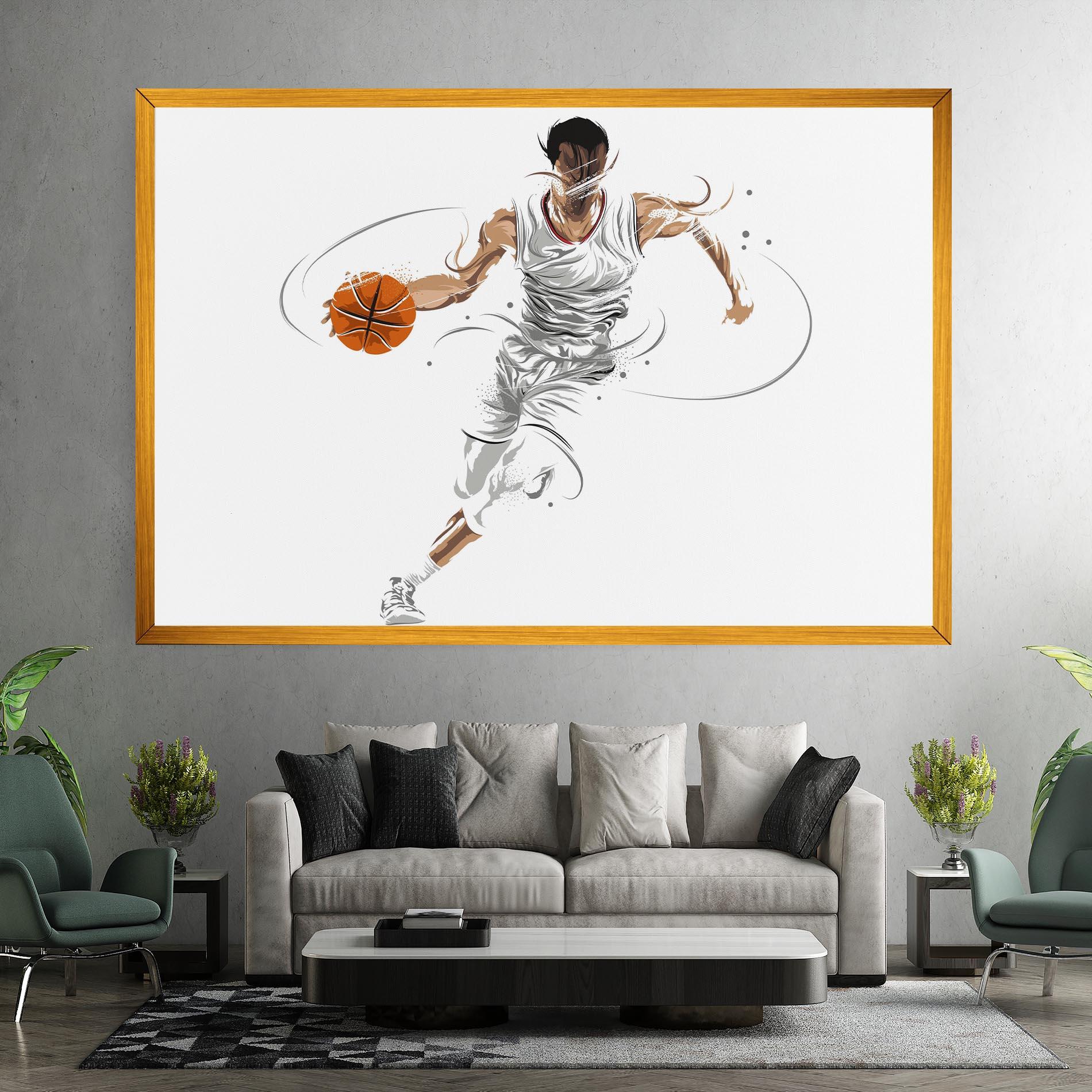 Tablou Canvas Dribbling Basketbal mockup 7