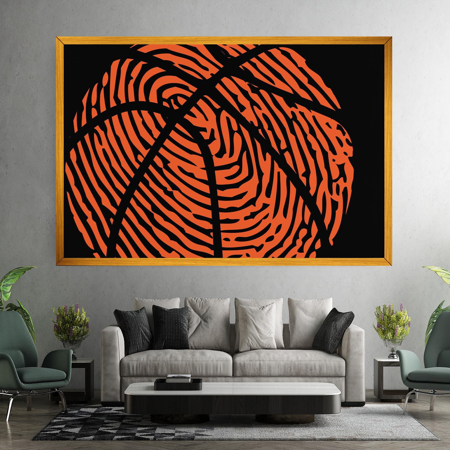 Tablou Canvas Fingerprint Basketball mockup 7