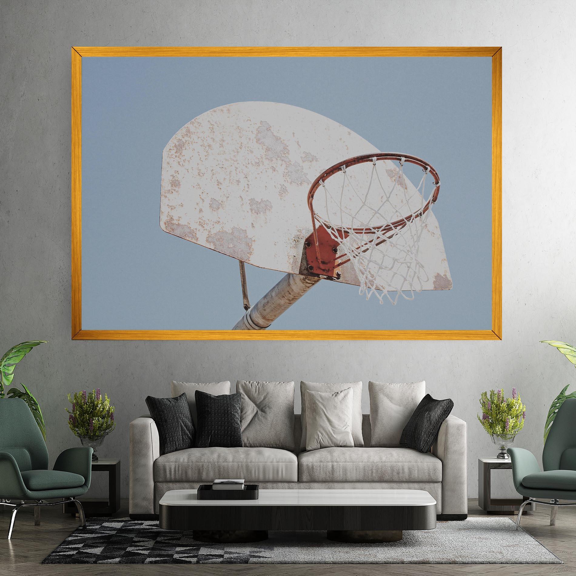 Tablou Canvas Old Basketball Hoop mockup 7