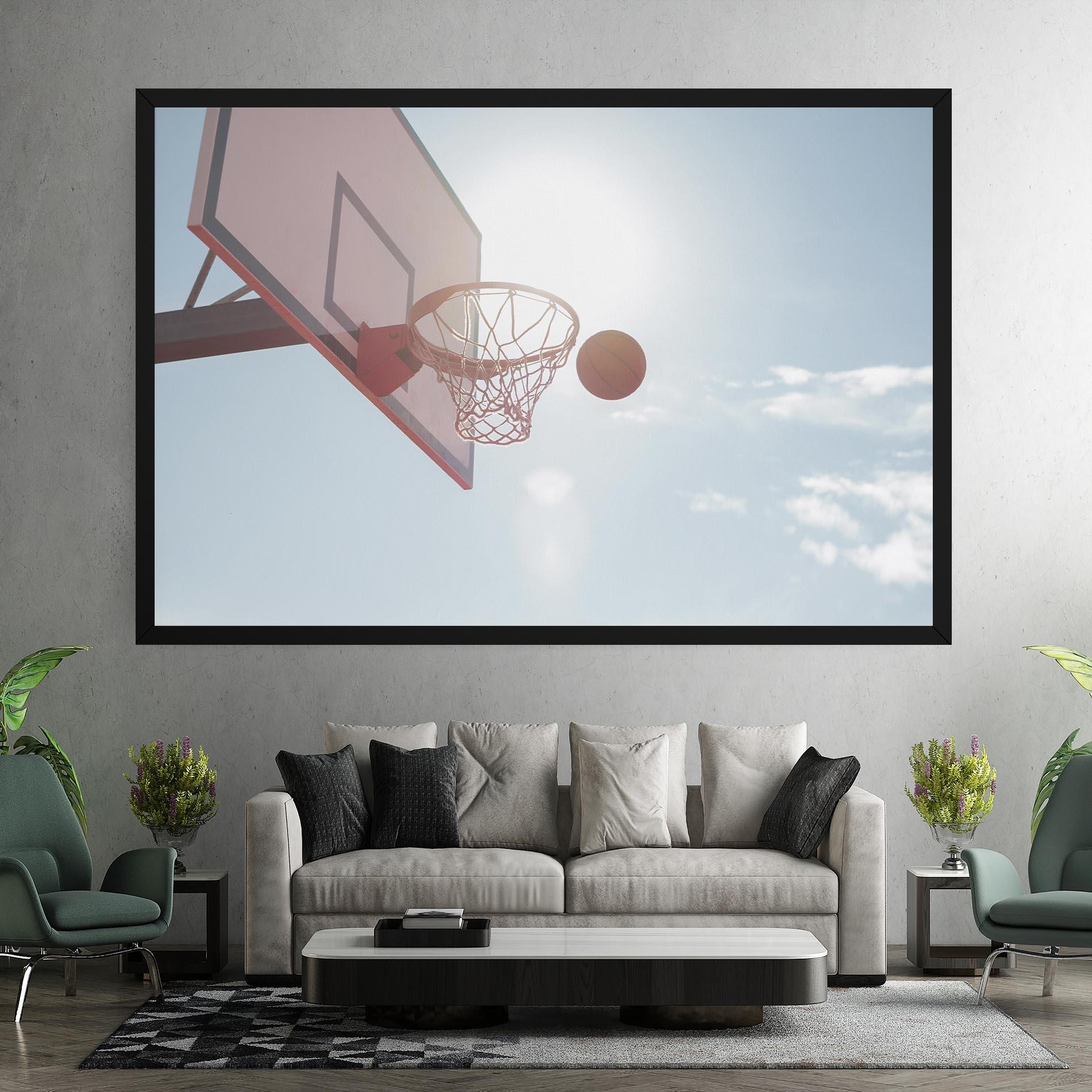 Tablou Canvas Basketball Hoop mockup 7