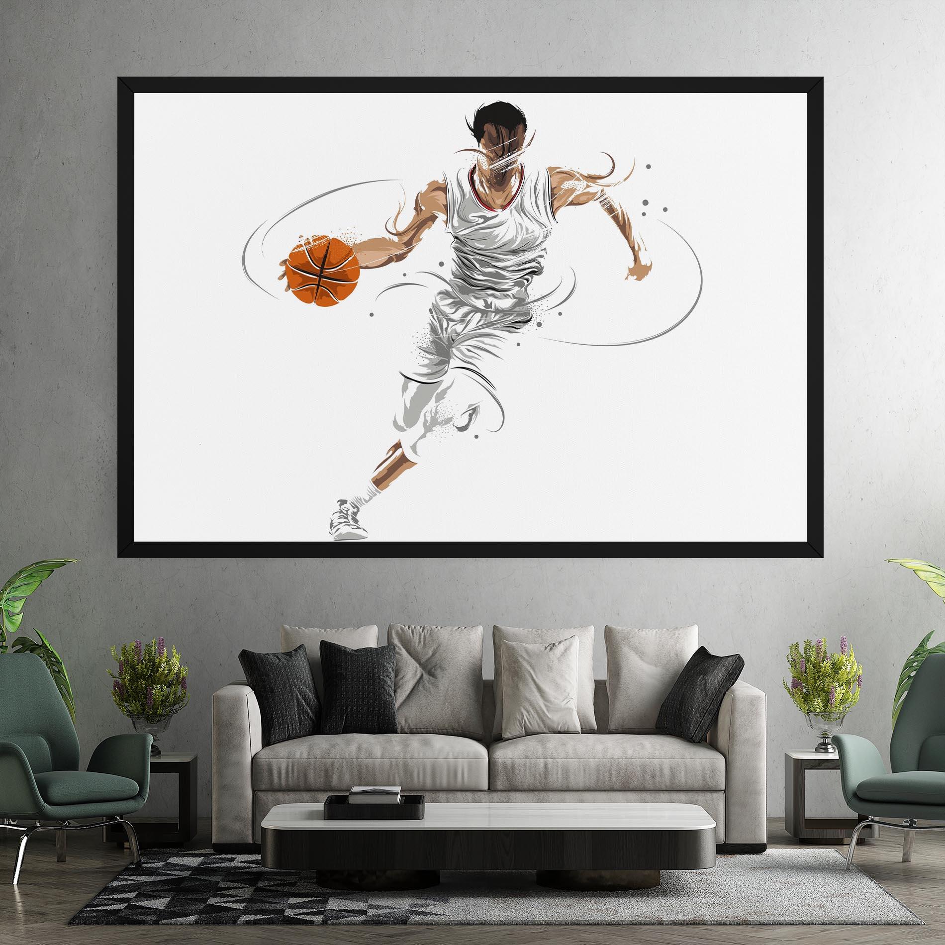 Tablou Canvas Dribbling Basketbal mockup 7