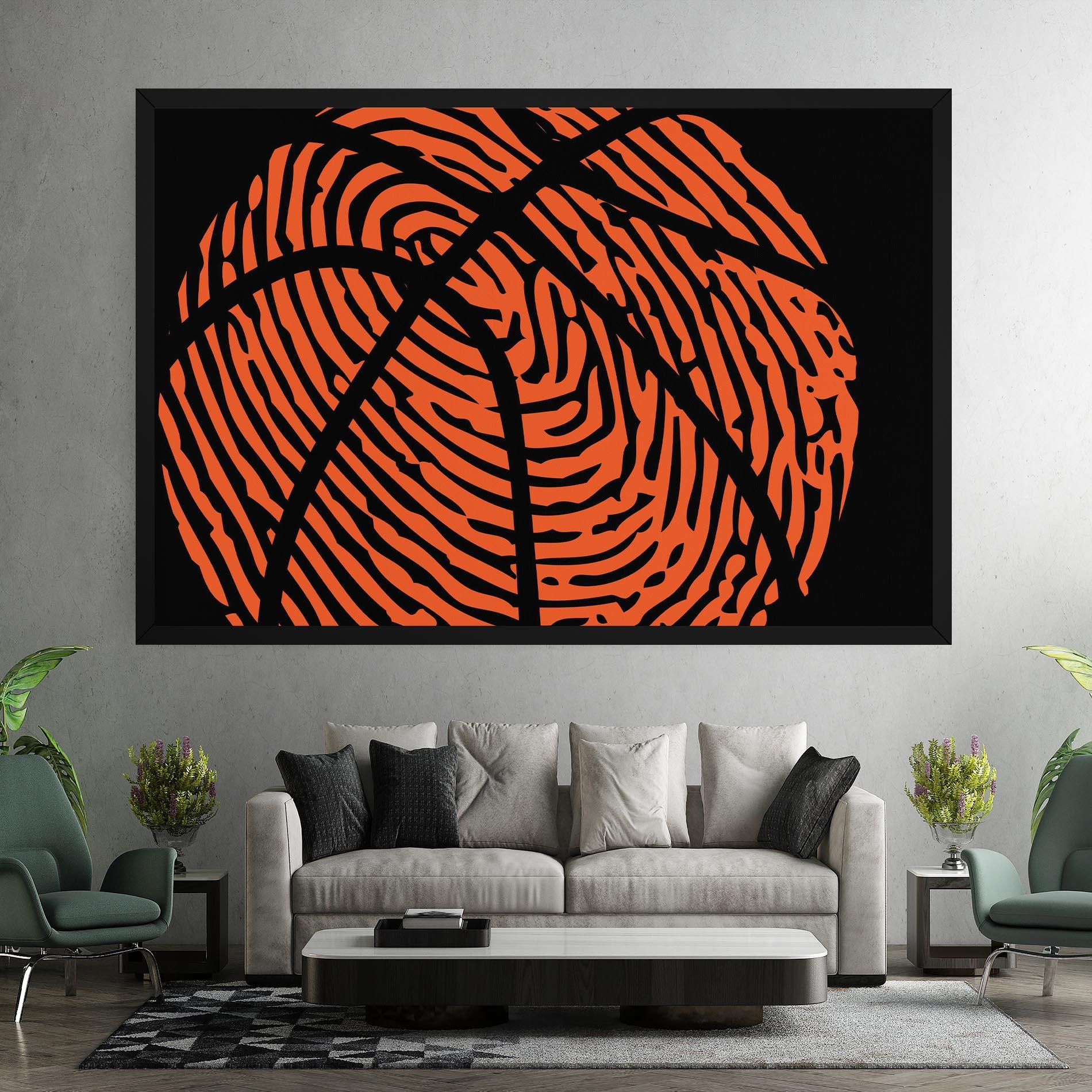 Tablou Canvas Fingerprint Basketball mockup 7