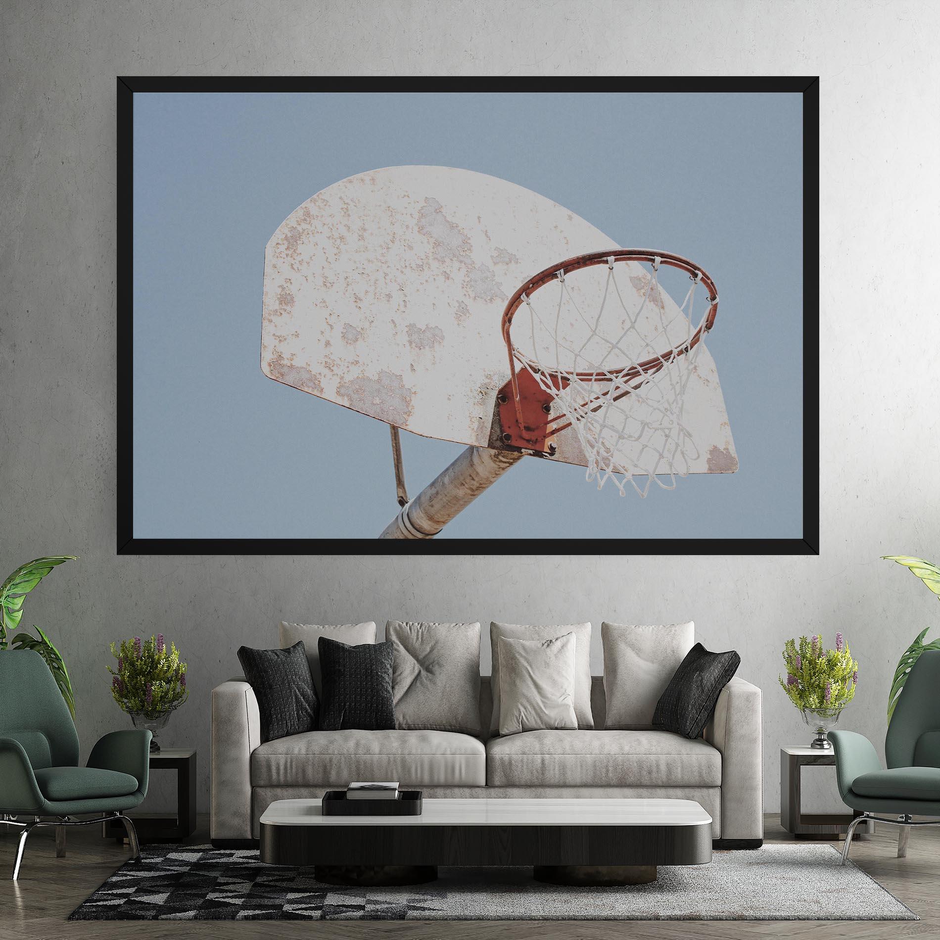 Tablou Canvas Old Basketball Hoop mockup 7