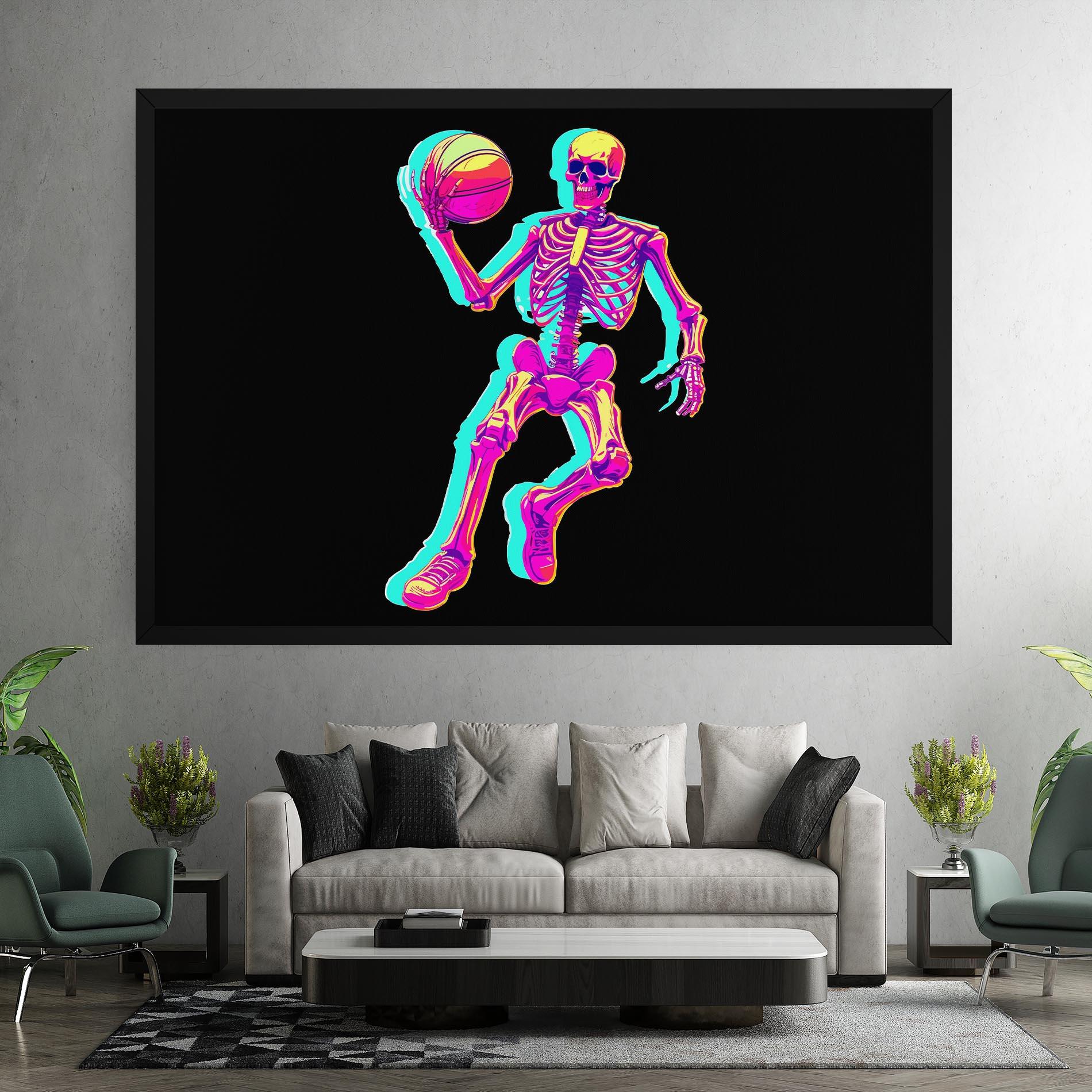 Tablou Canvas Skeleton Basketball mockup 7