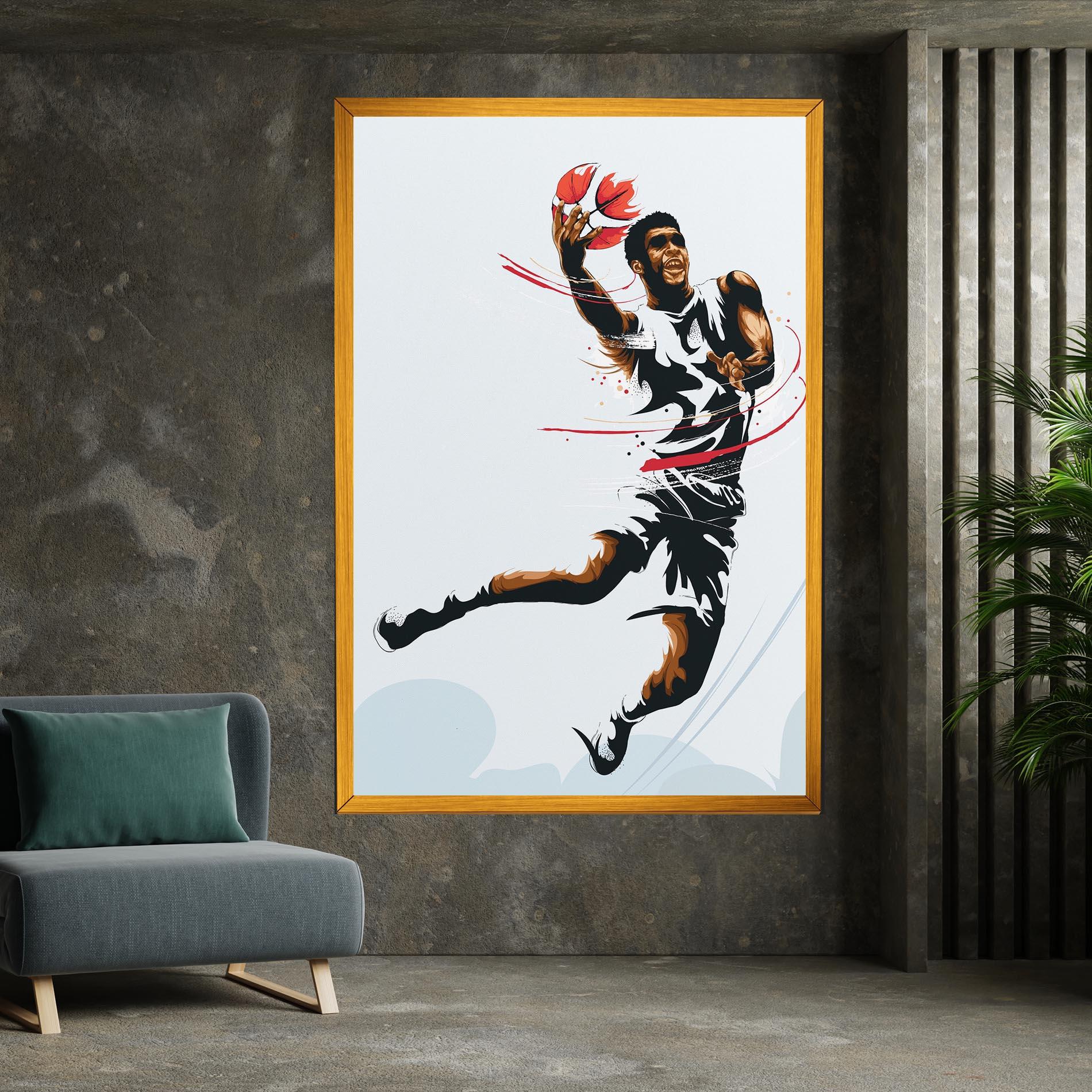 Tablou Canvas Basketball Shot mockup 7